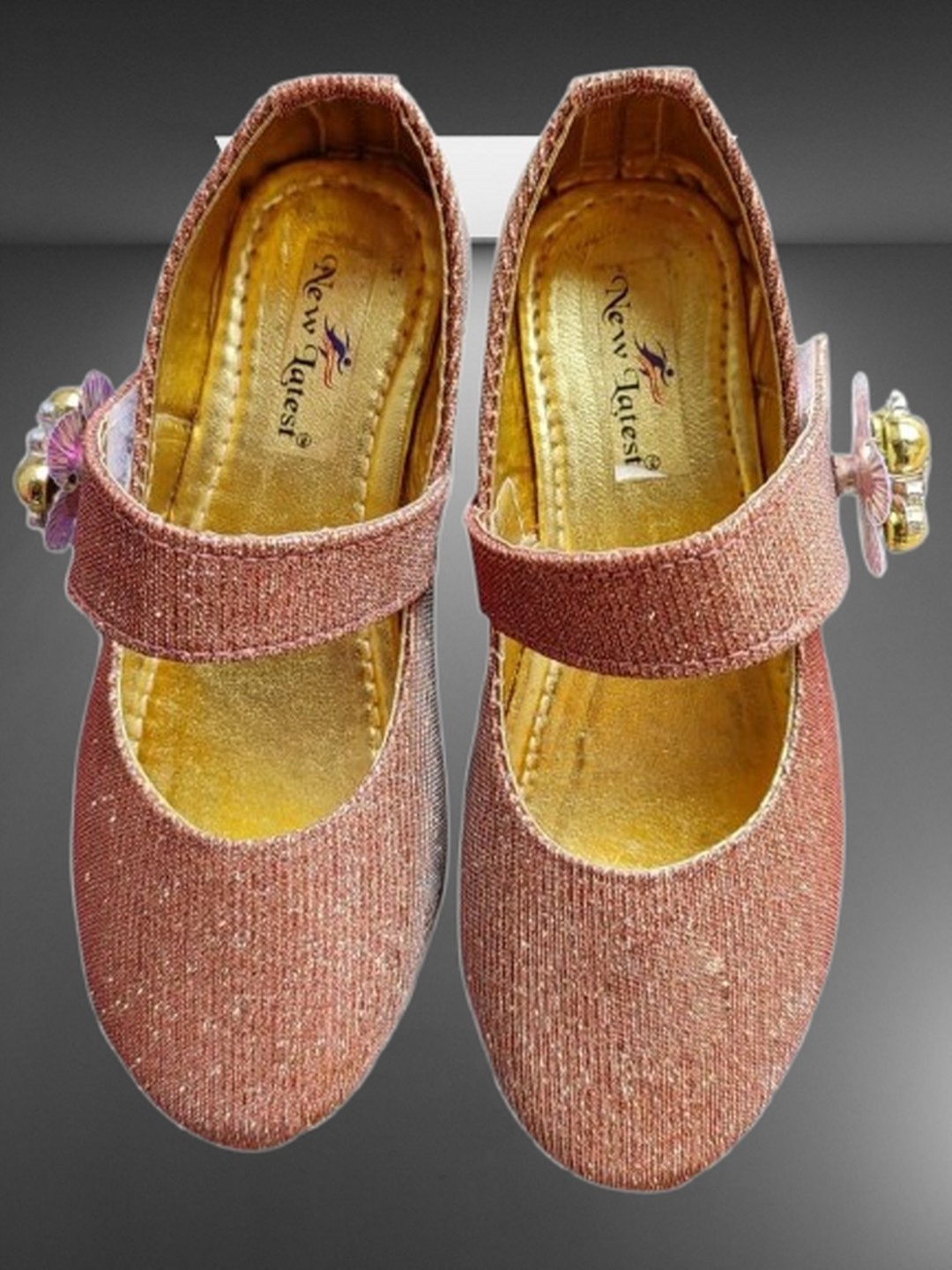 

NEW LATEST Girls Embellished Ballerinas Flats, Brown