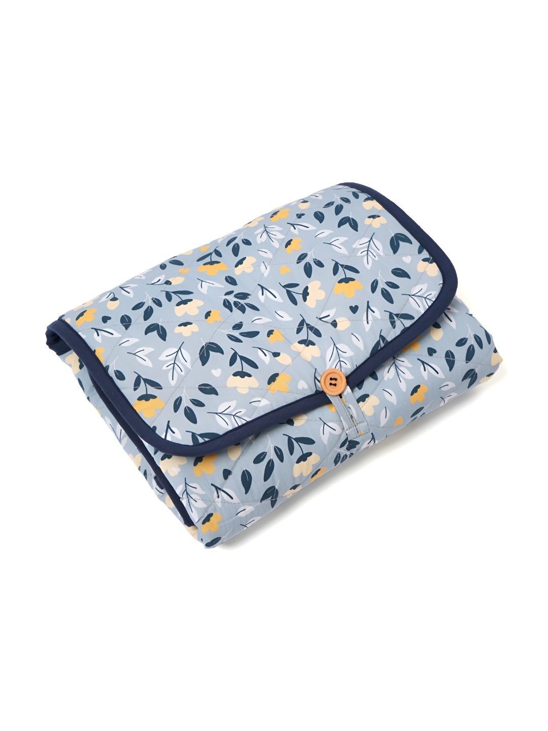 

TIDY SLEEP Kids Teal Blue & Yellow Water Resistant Foldable On The Go Mat