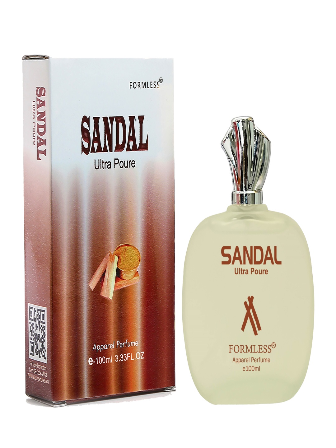 

Formless Fragrance Sandal Long Lasting Spray Perfume - 100 ml, Brown