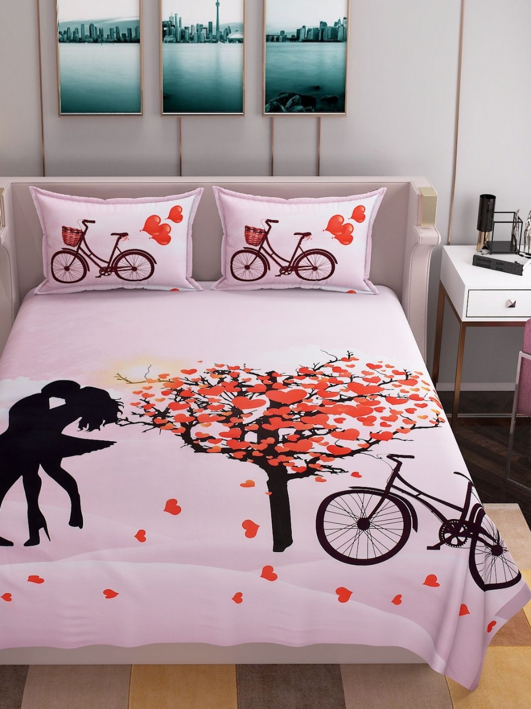 

Bromwick Red 250 TC King Bedsheet with 2 Pillow Covers