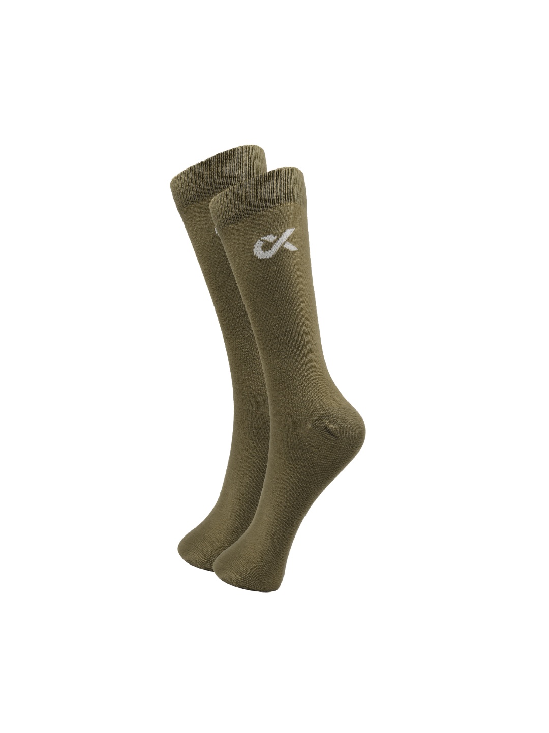 

Xjarvis Men Cotton Super Soft & Odour-Free Breathable Calf Length Socks, Olive