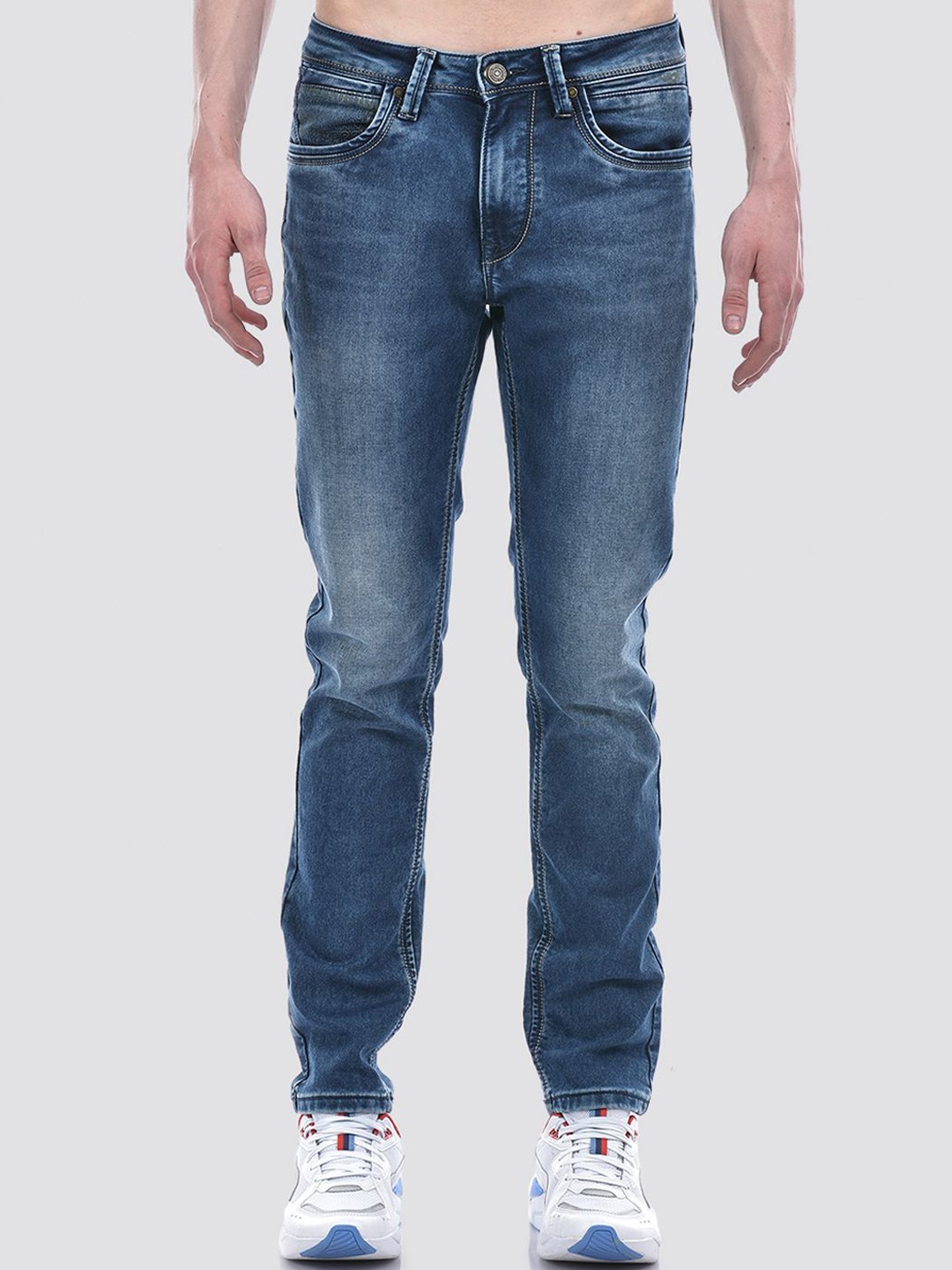 

Lawman pg3 Men Skinny Fit Light Fade Stretchable Jeans, Blue