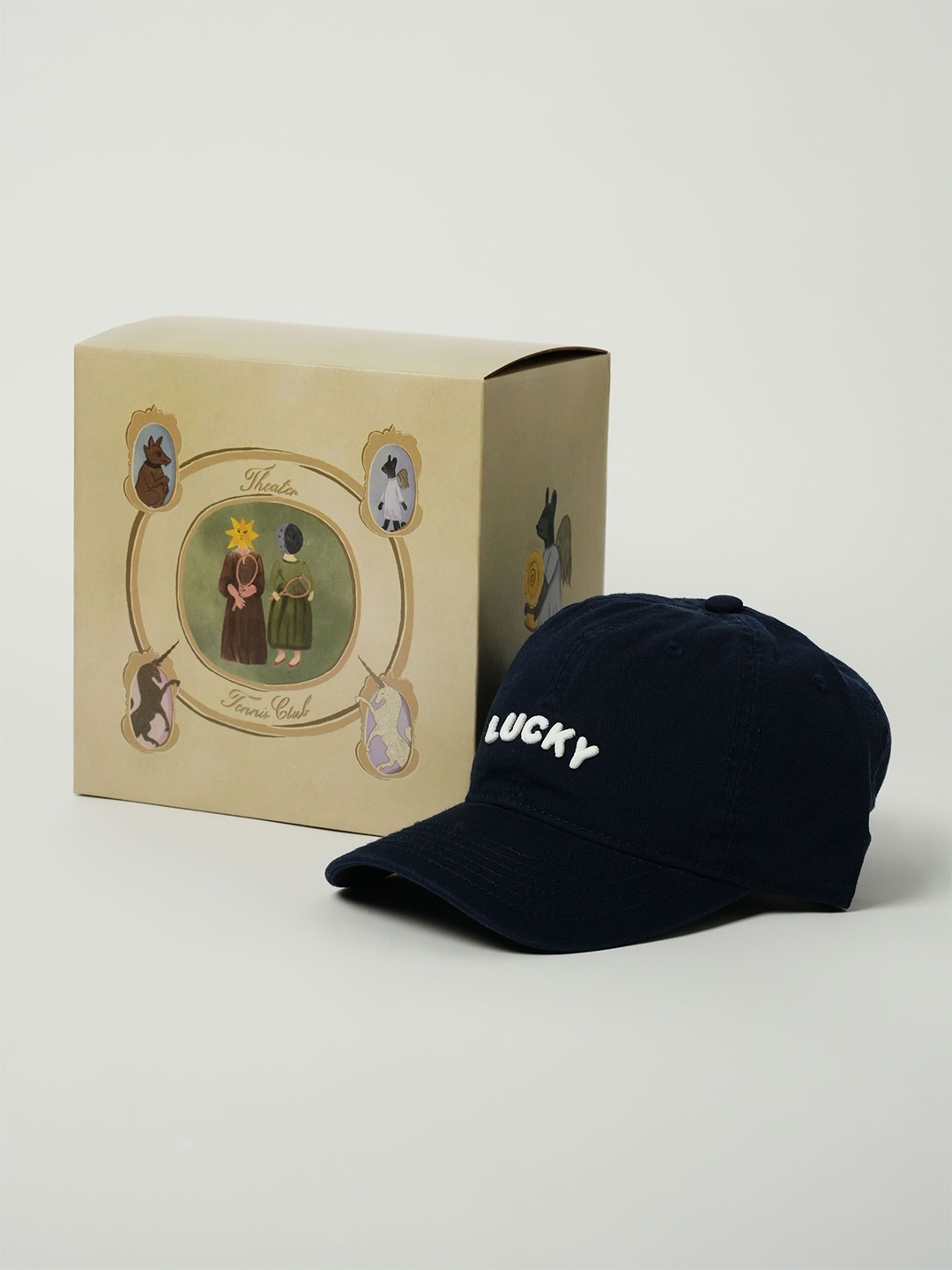 

Theater Unisex Embroidered Lucky Cotton Baseball Cap, Black
