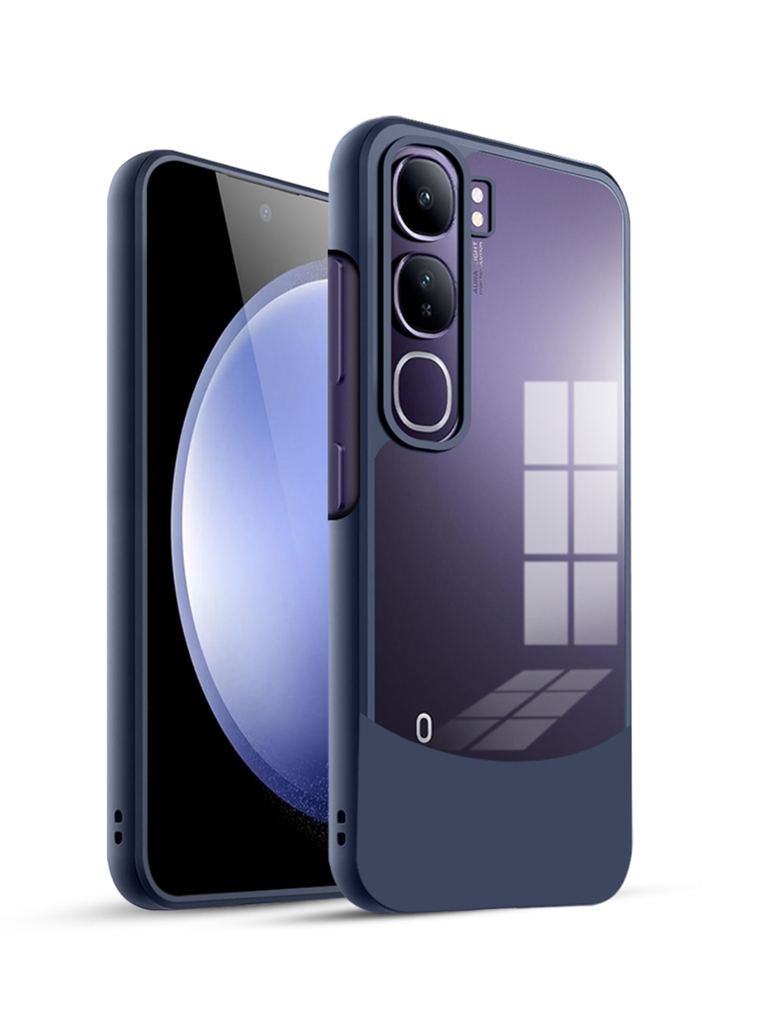 

Karwan Vivo Y300 Ultra Hybrid Shockproof Back Case, Blue