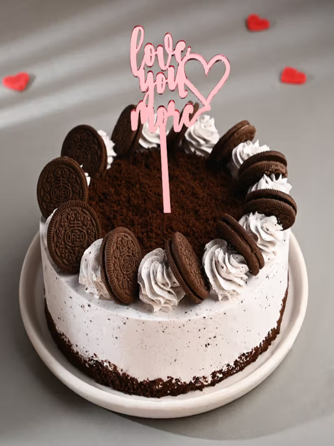 

Floweraura Chocolate Flavor Eggless Round Cake- 1kg, Coffee brown