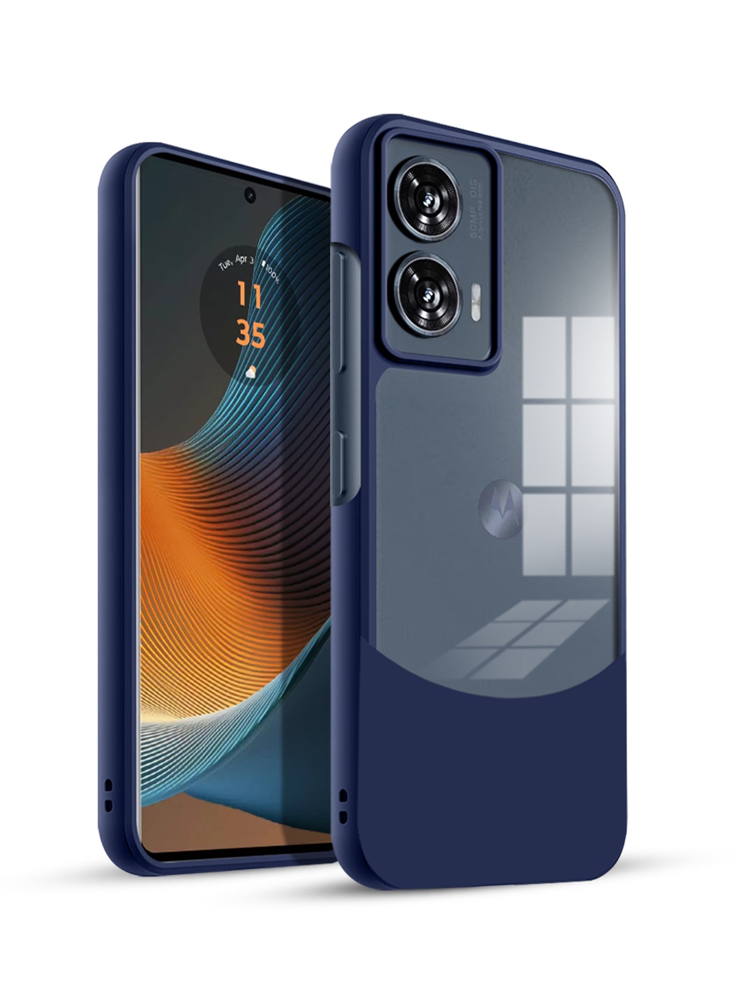 

Karwan Moto Edge 50 Fusion Ultra Hybrid Shockproof Back Case, Blue