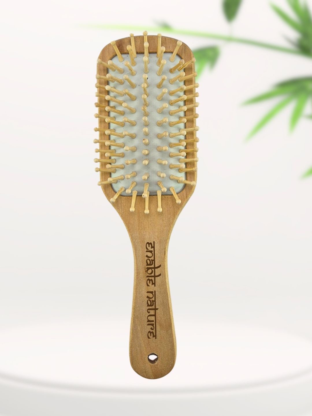 

Enable Nature Wooden Regular Rectangle Hair Brush, Brown