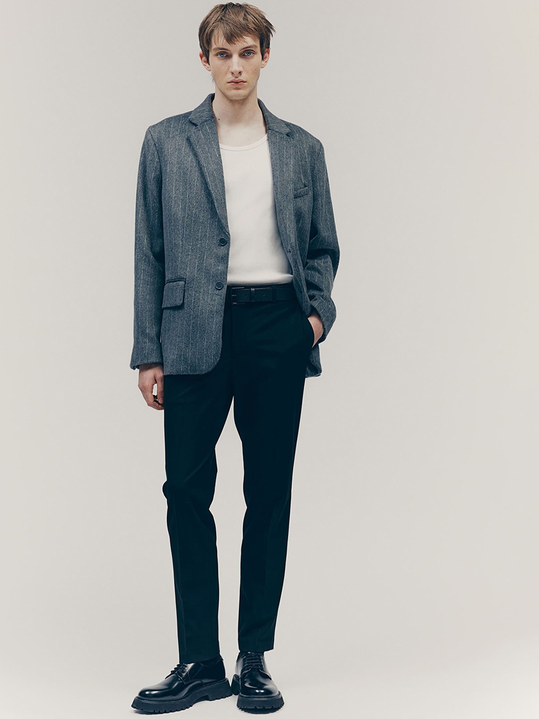

H&M Slim Fit Tailored Trousers, Black