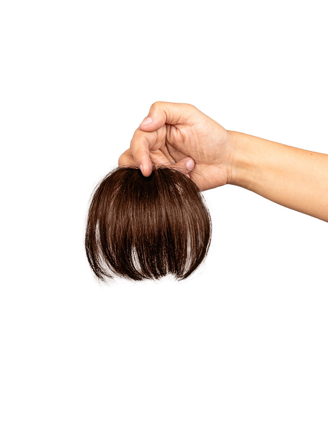 

GEMERIA HAIR Clip-In Straight Scalp Topper Bangs Hair Extension - Dark Brown