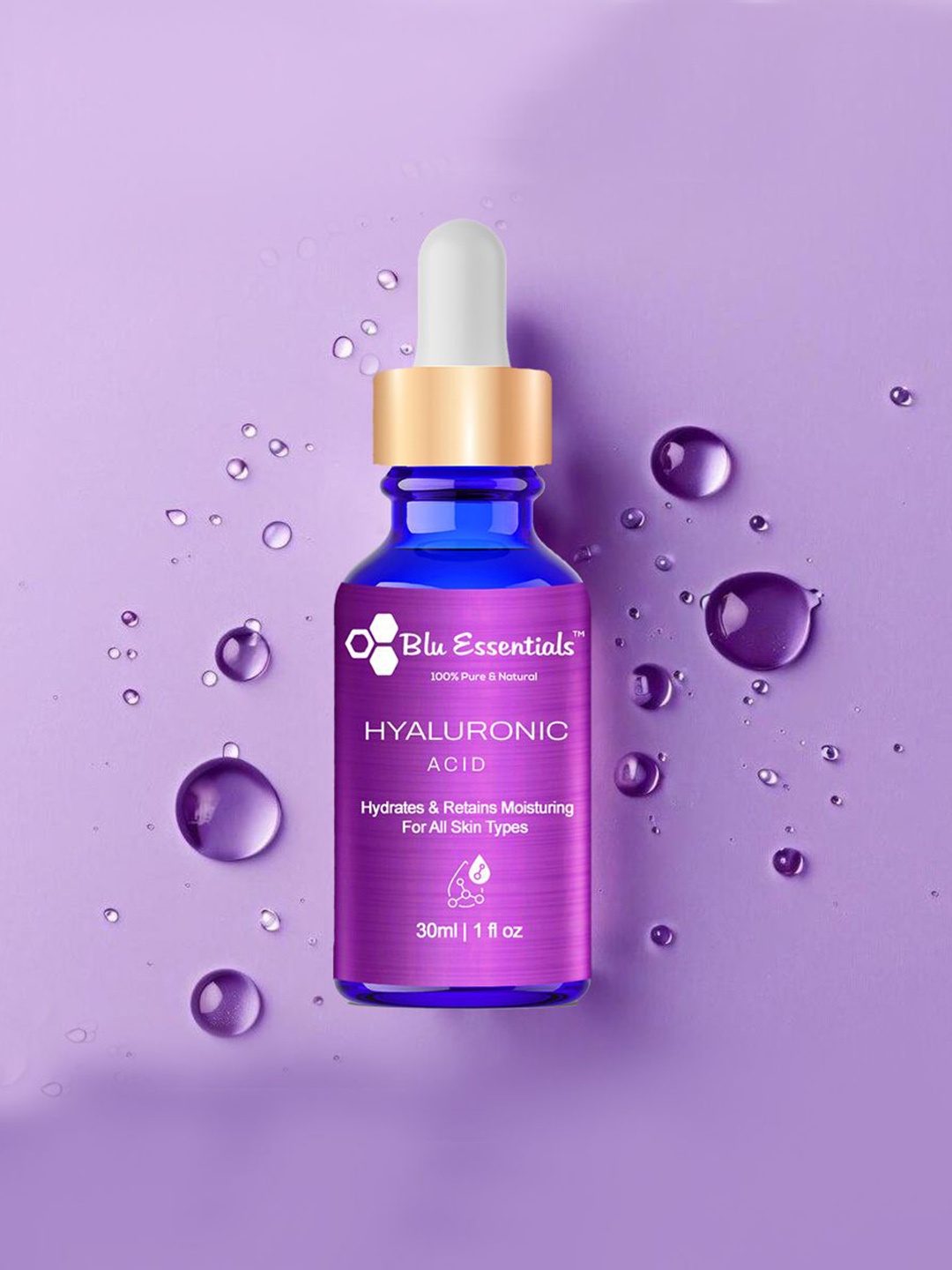 

Blu Essentials Hyaluronic Face Serum - 30 ml, Violet