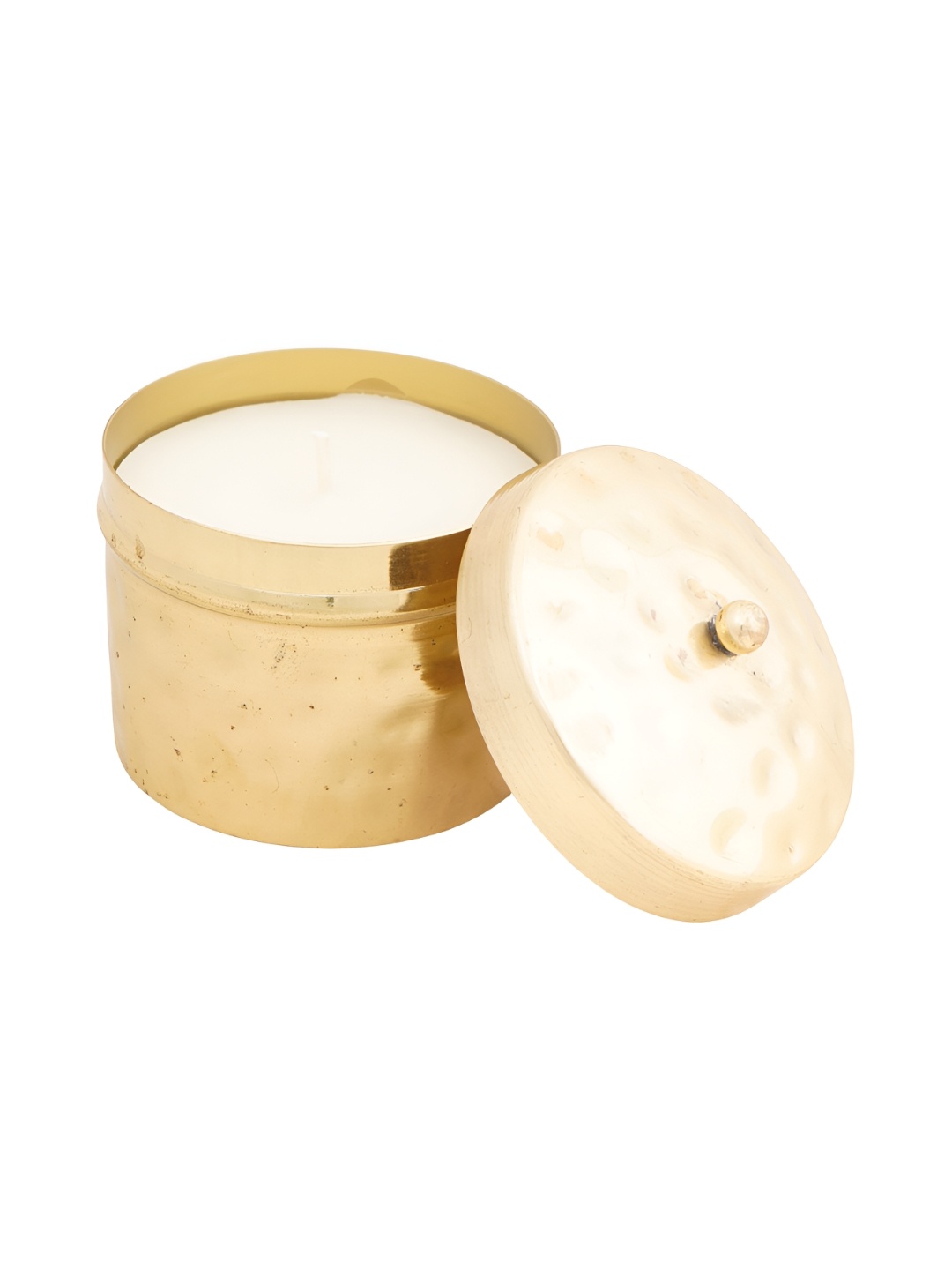 

Aura White & Gold-Toned 1 pieces Jar Candle