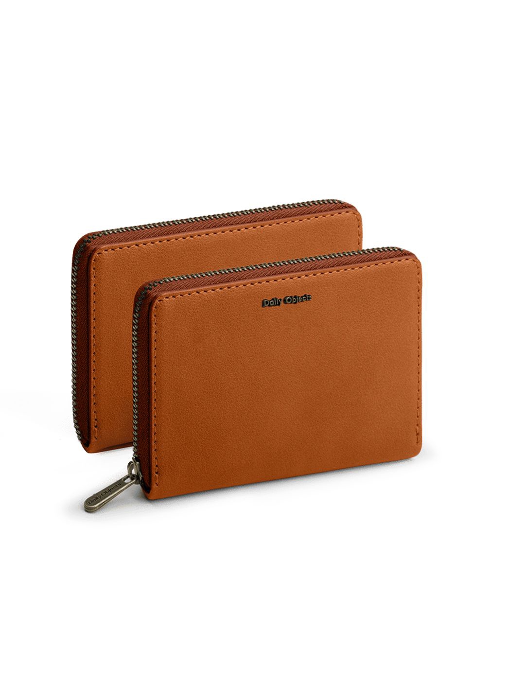 

DailyObjects Unisex Zip Around Wallet, Tan