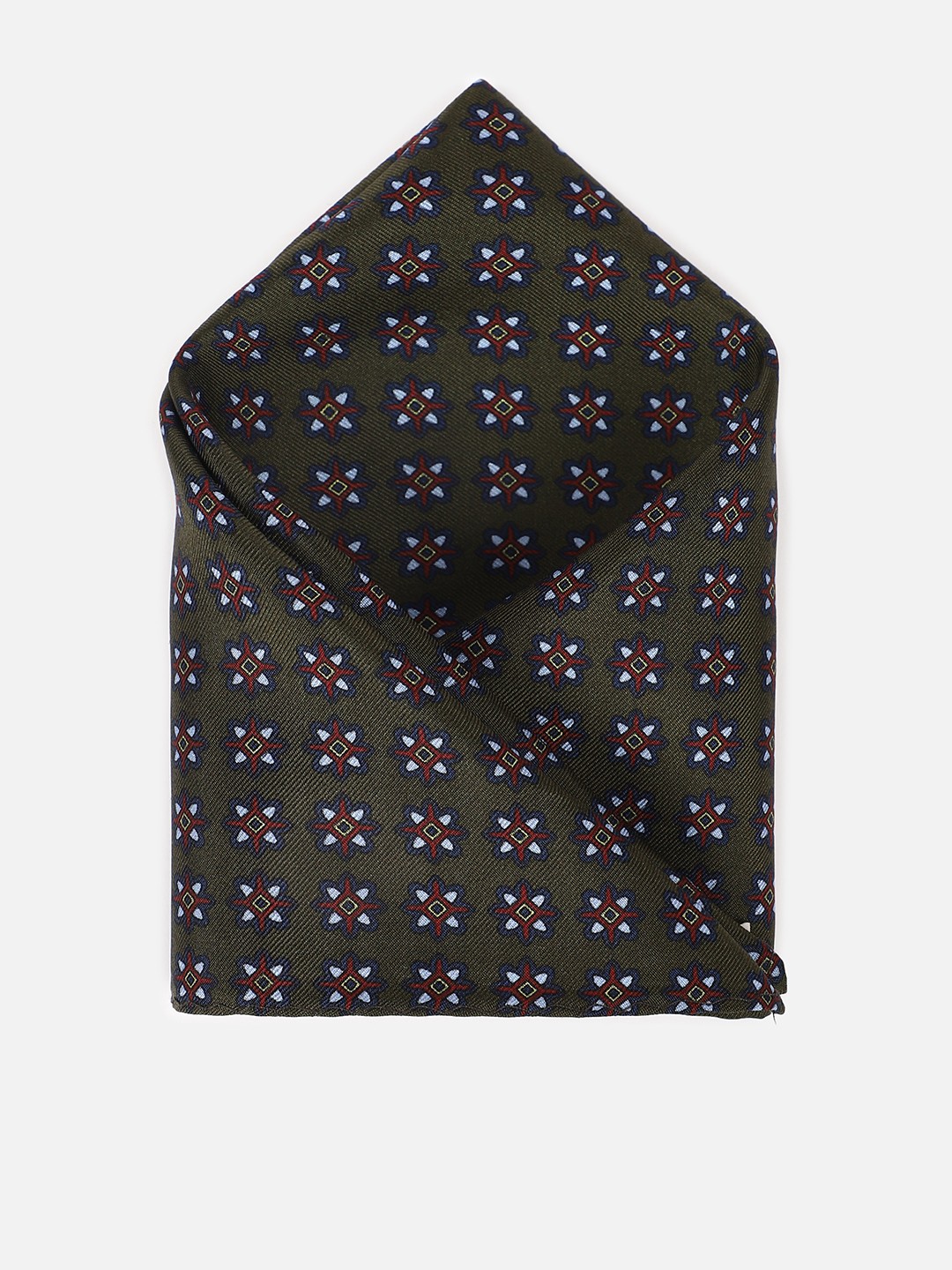 

Van Heusen Floral Printed Microfiber Pocket Squares, Olive