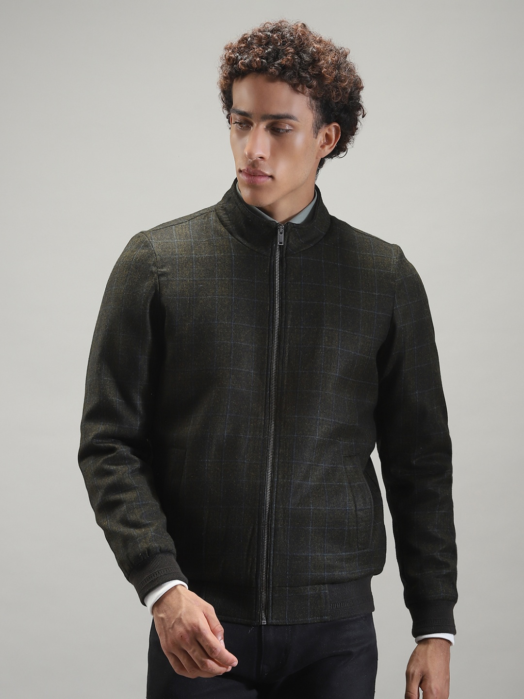 

Monte Carlo Men Woollen Lightweight Outdoor Bomber Jacket, Olive