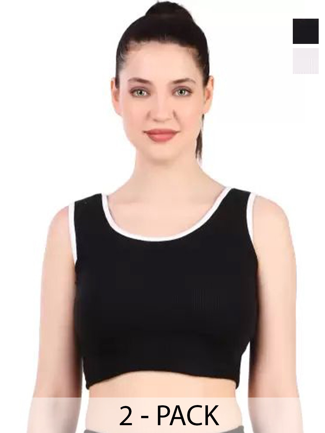 

SRISARAS Off-Shoulder Tank Crop Top, Black