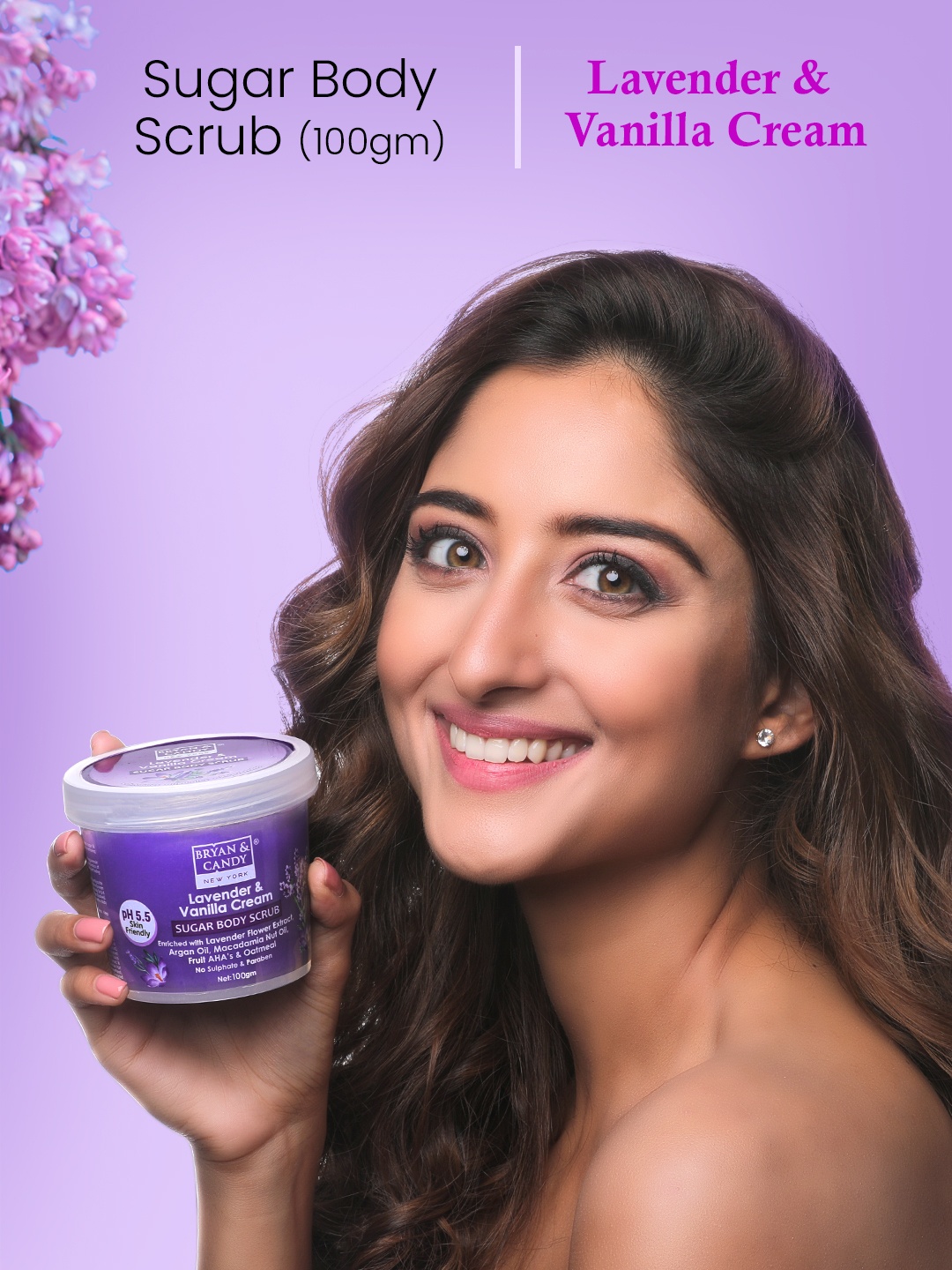 

BRYAN & CANDY NEW YORK Lavender And Vanilla Sugar Body Scrub- 100 g