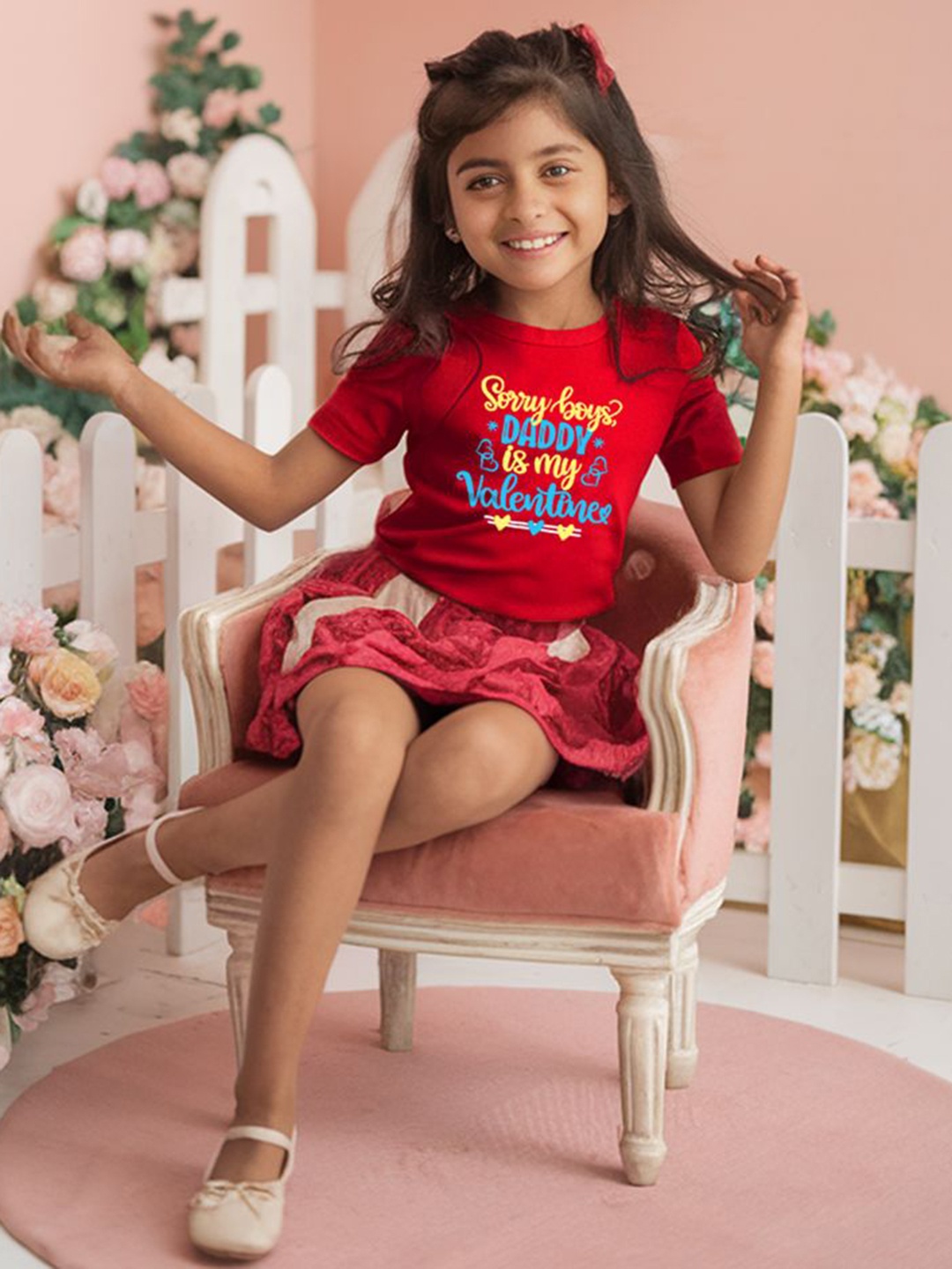 

FFLIRTYGO Kids Printed T-shirt, Yellow