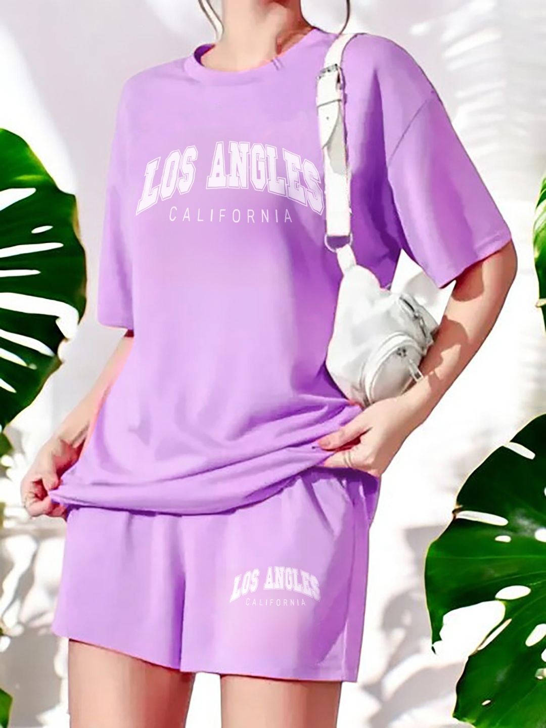 

My Swag Women's Printed Co-Ord Set, Lavender