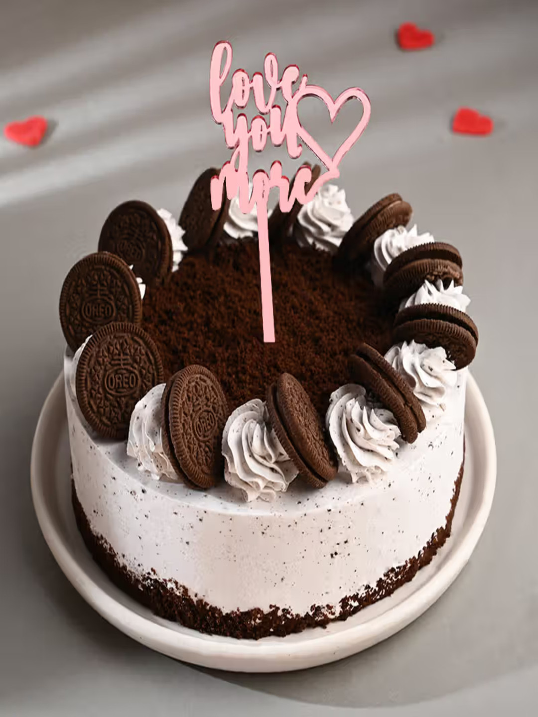 

Floweraura Chocolate Flavor Eggless Round Cake- 3 kg, White