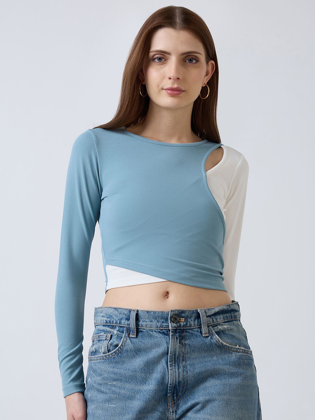 

SZN Crop Top, Blue