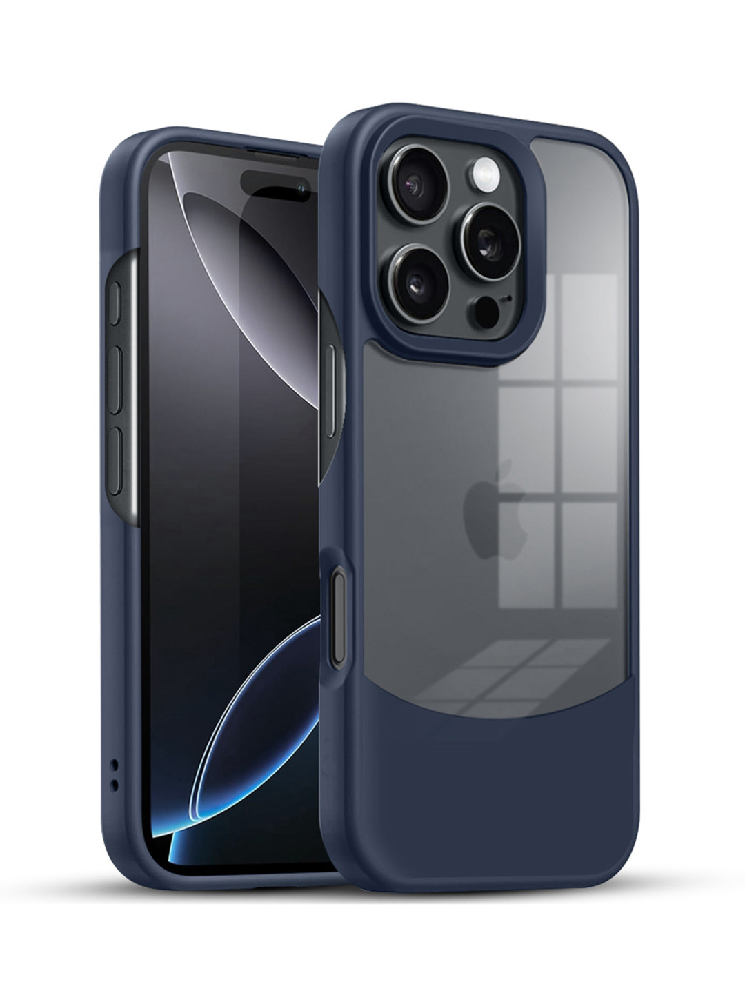 

Karwan iPhone 16 Pro Ultra-Hybrid Shockproof Back Case, Blue