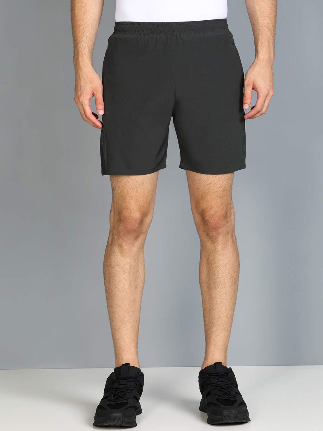 

Moda Rapido Men Slim Fit Sports Shorts, Charcoal