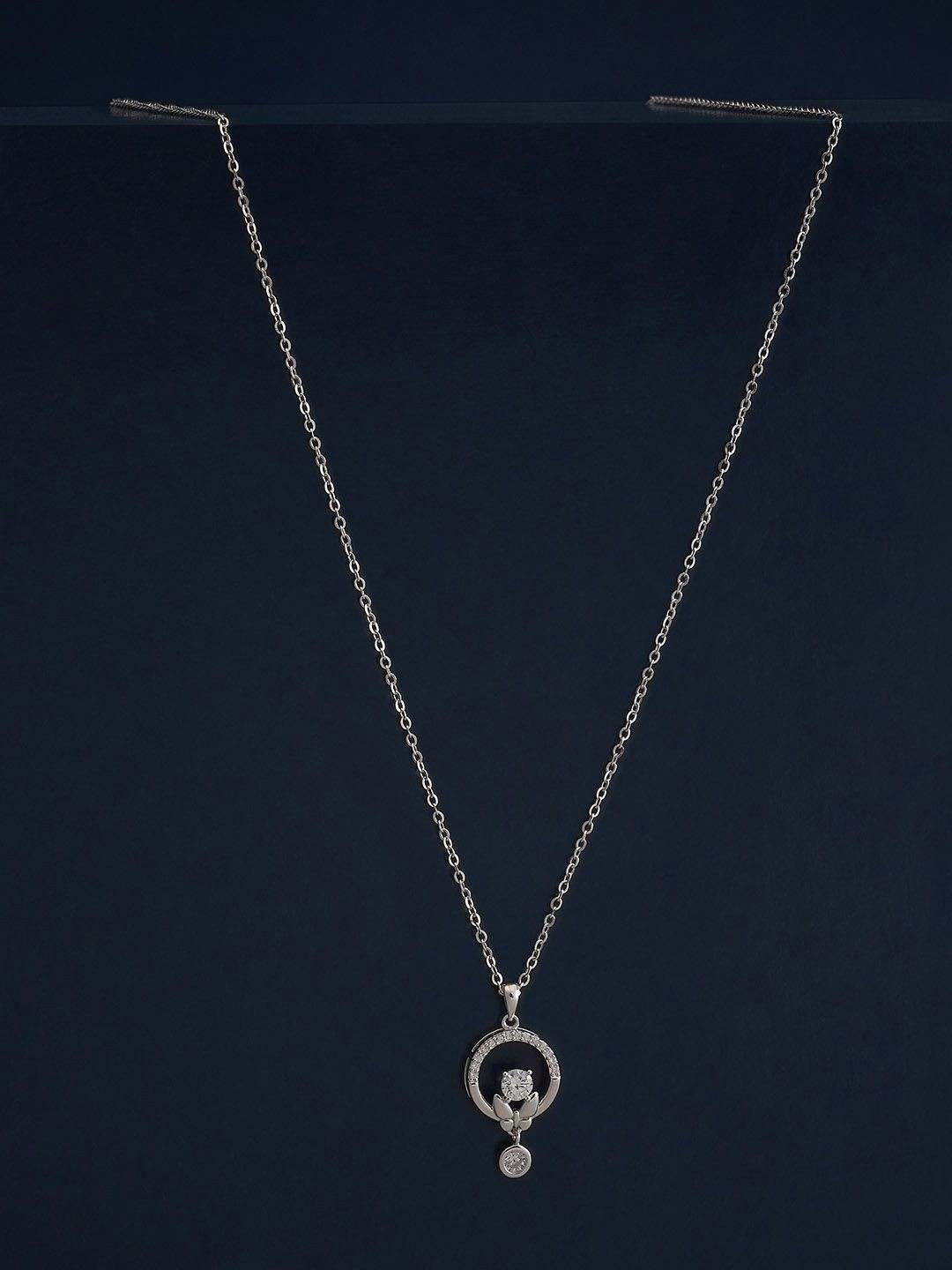 

Kushal's Fashion Jewellery 92.5 Silver Rhodium-Plated Contemporary Pendants