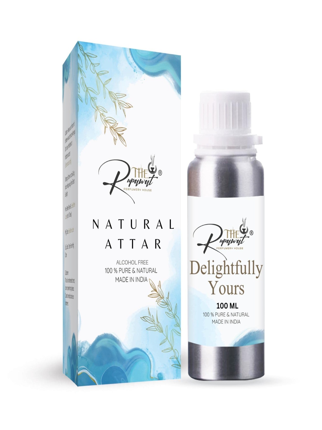 

THE RUPAWAT Perfumery House Delightfully Yours Natural Alcohol Free Attar - 100 ml, Transparent