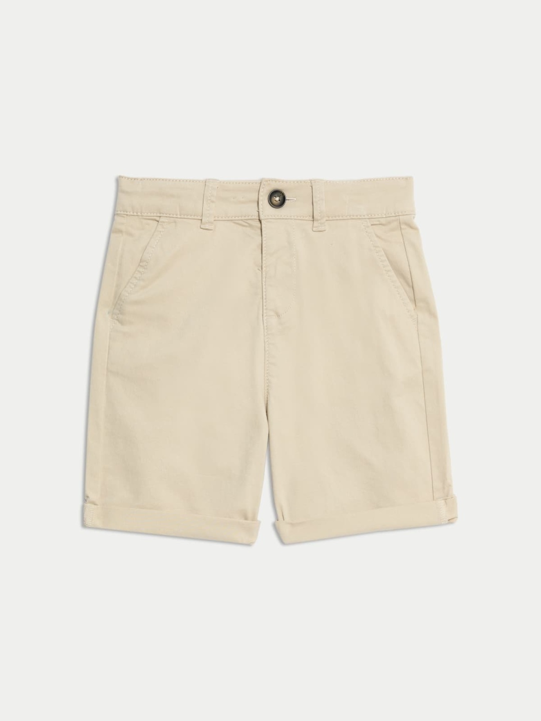 

Marks & Spencer Boys High-Rise Shorts, Beige