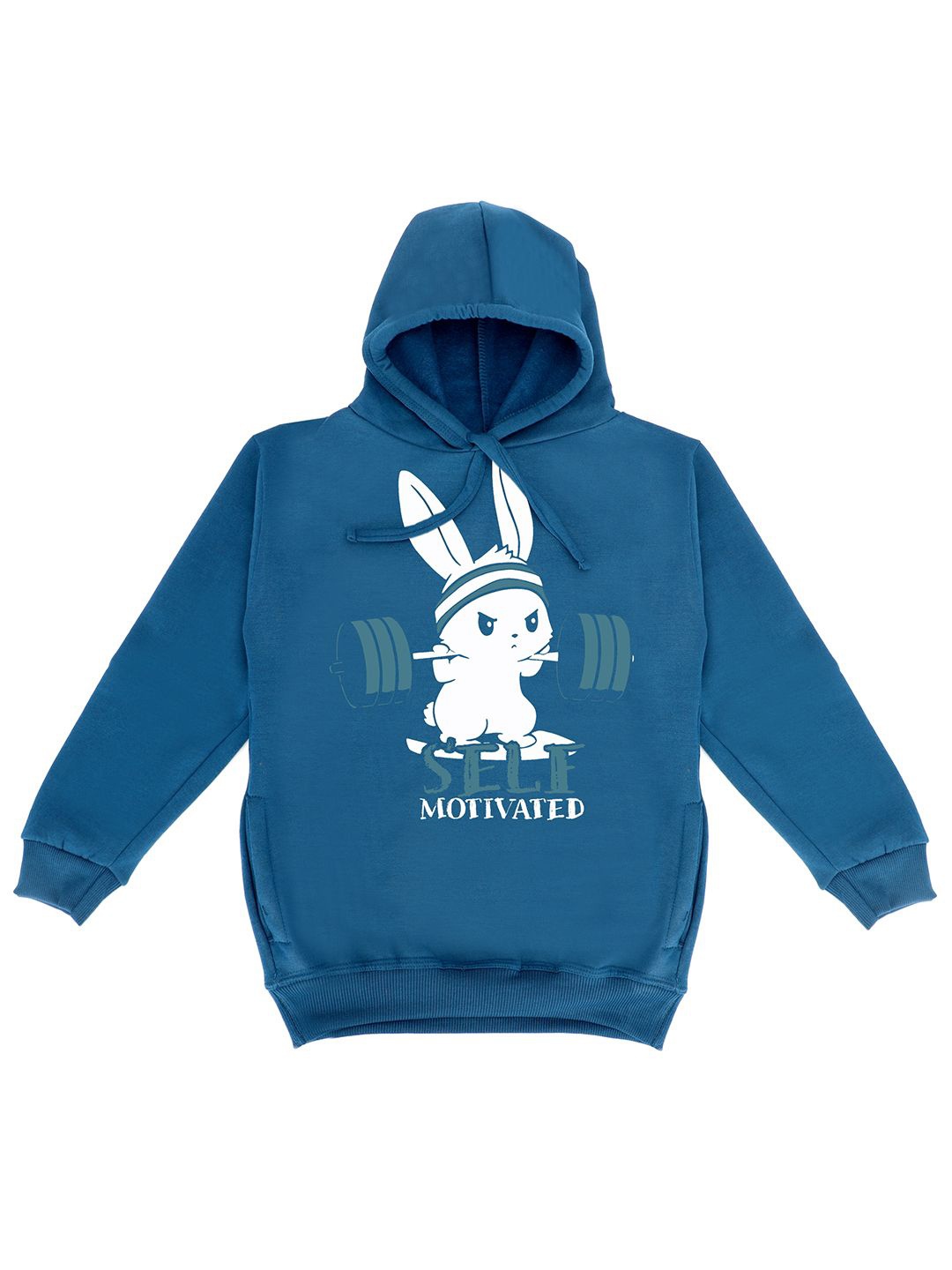 

Fabvio Plus Unisex Kids Printed Hooded Sweatshirt, Blue