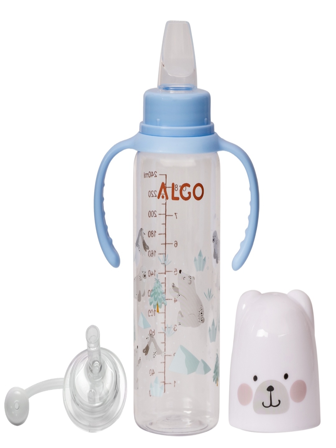 

Adore ALGO Snr. 2 In 1 Baby Silicon Spout & Straw Sipper With 250ml Baby Sipper, Blue