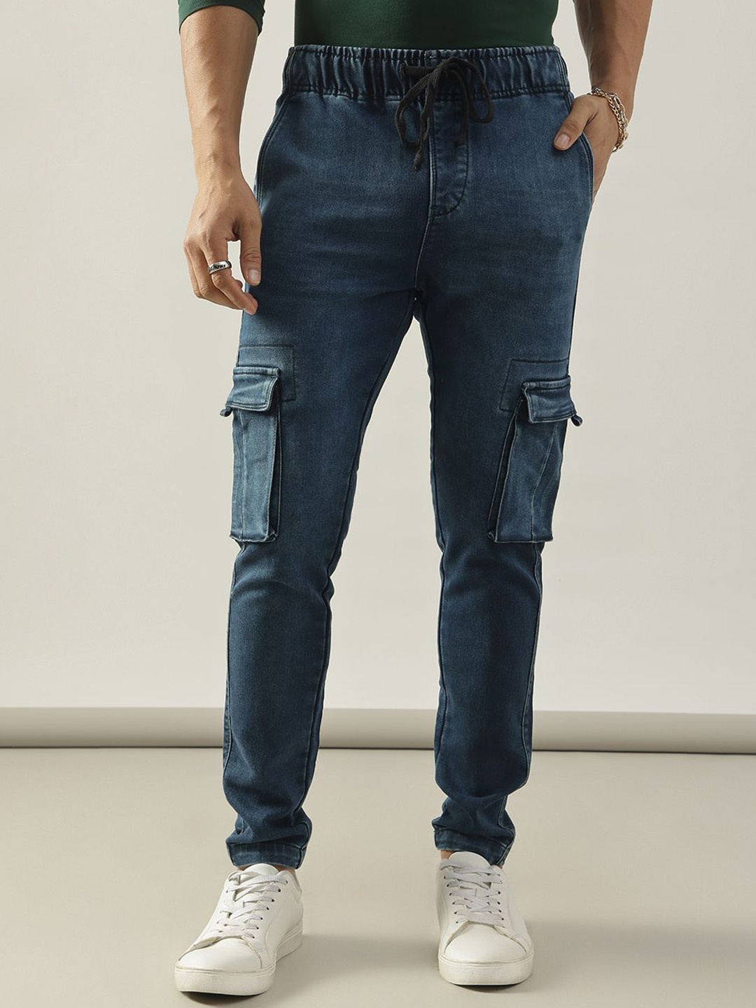 

Code 61 Men Skinny Fit High-Rise Stretchable Jeans, Blue