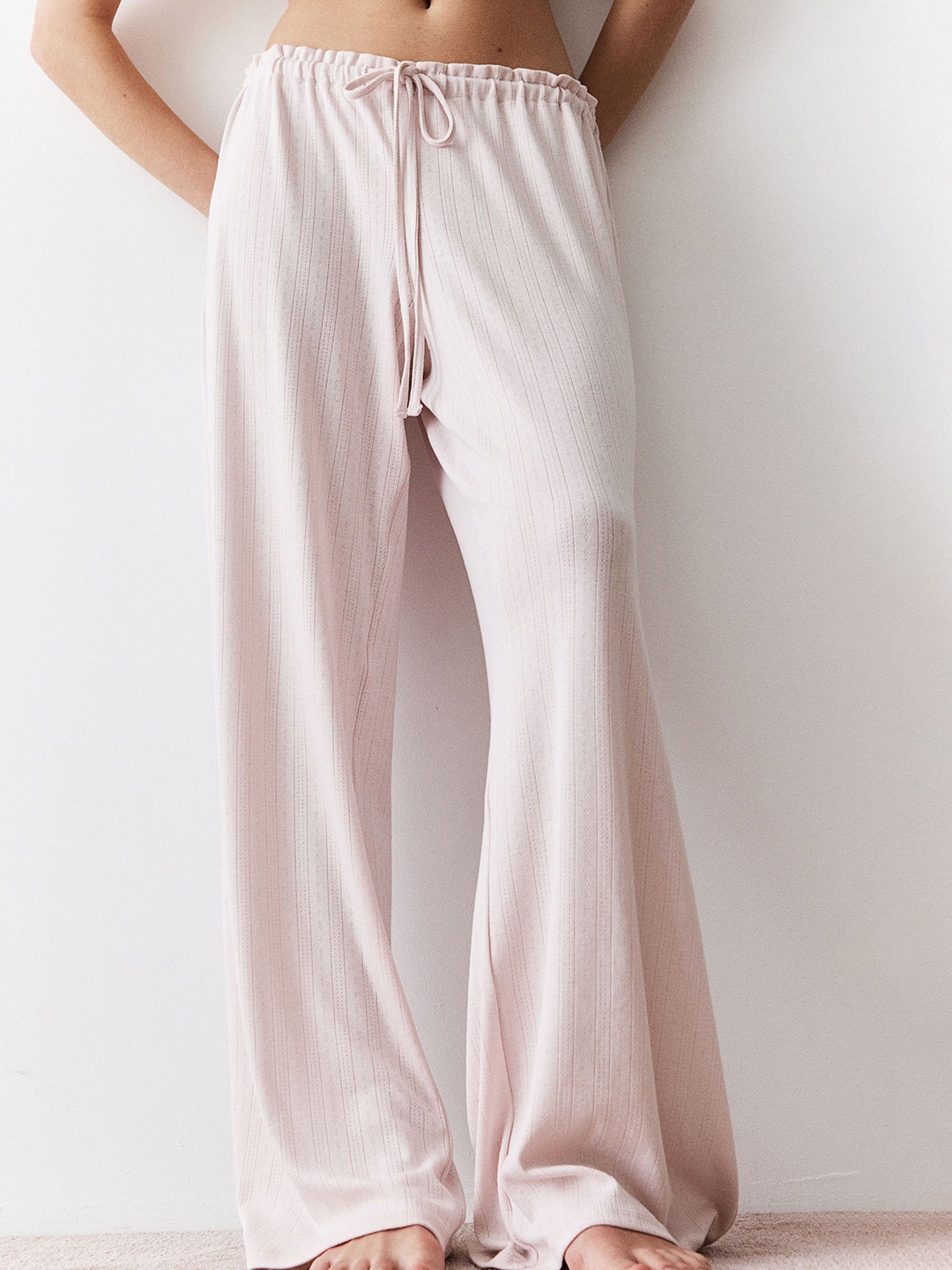 

H&M Pointelle Pyjama Bottoms, Pink