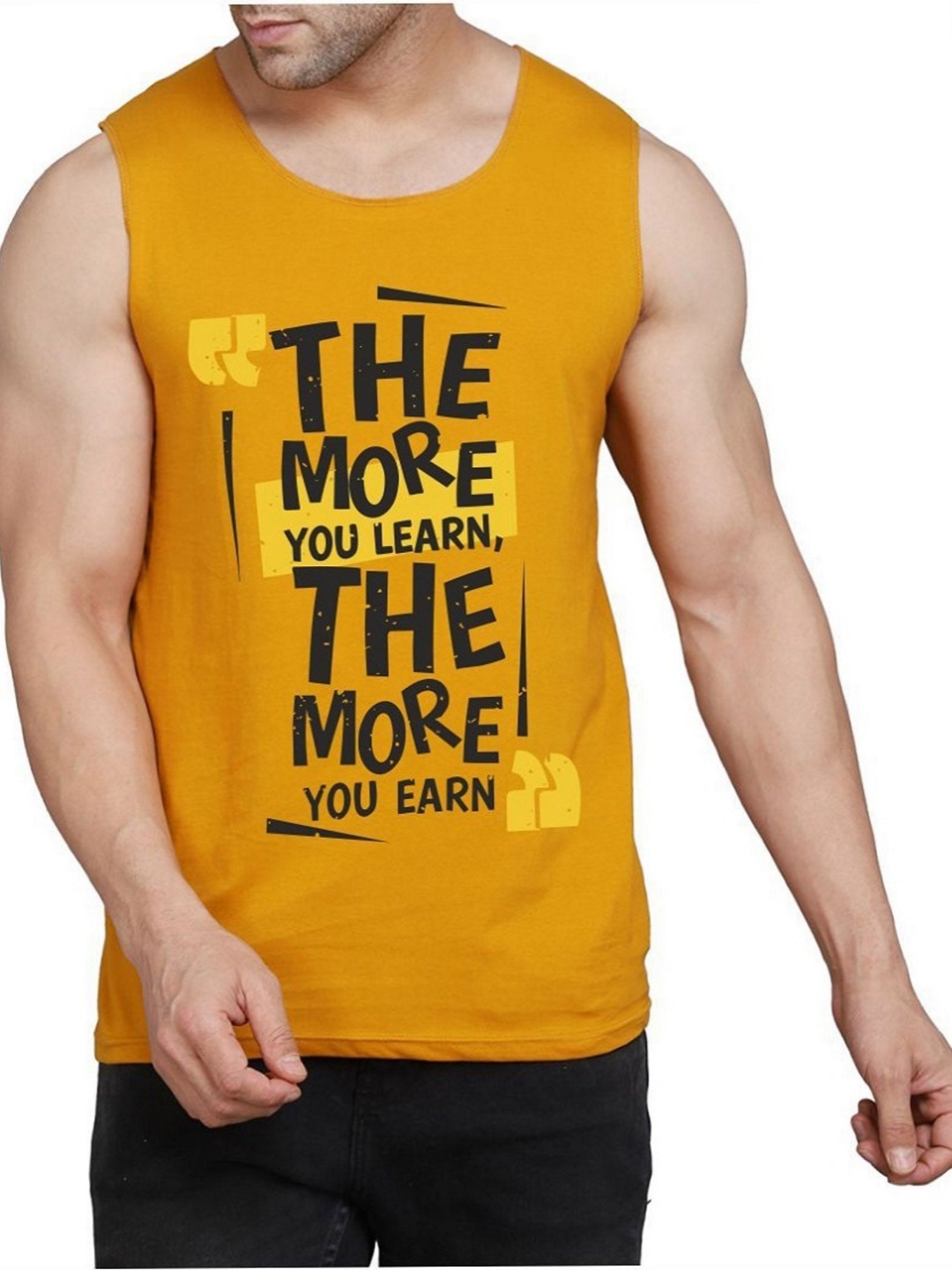 

WOOSTRO Men Pack Of 2 Typography Printed Round Neck Cotton Slim Fit T-shirts, Olive