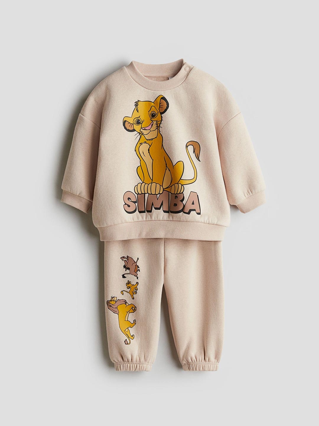 

H&M Boys 2-Piece Sweatshirt Set, Beige