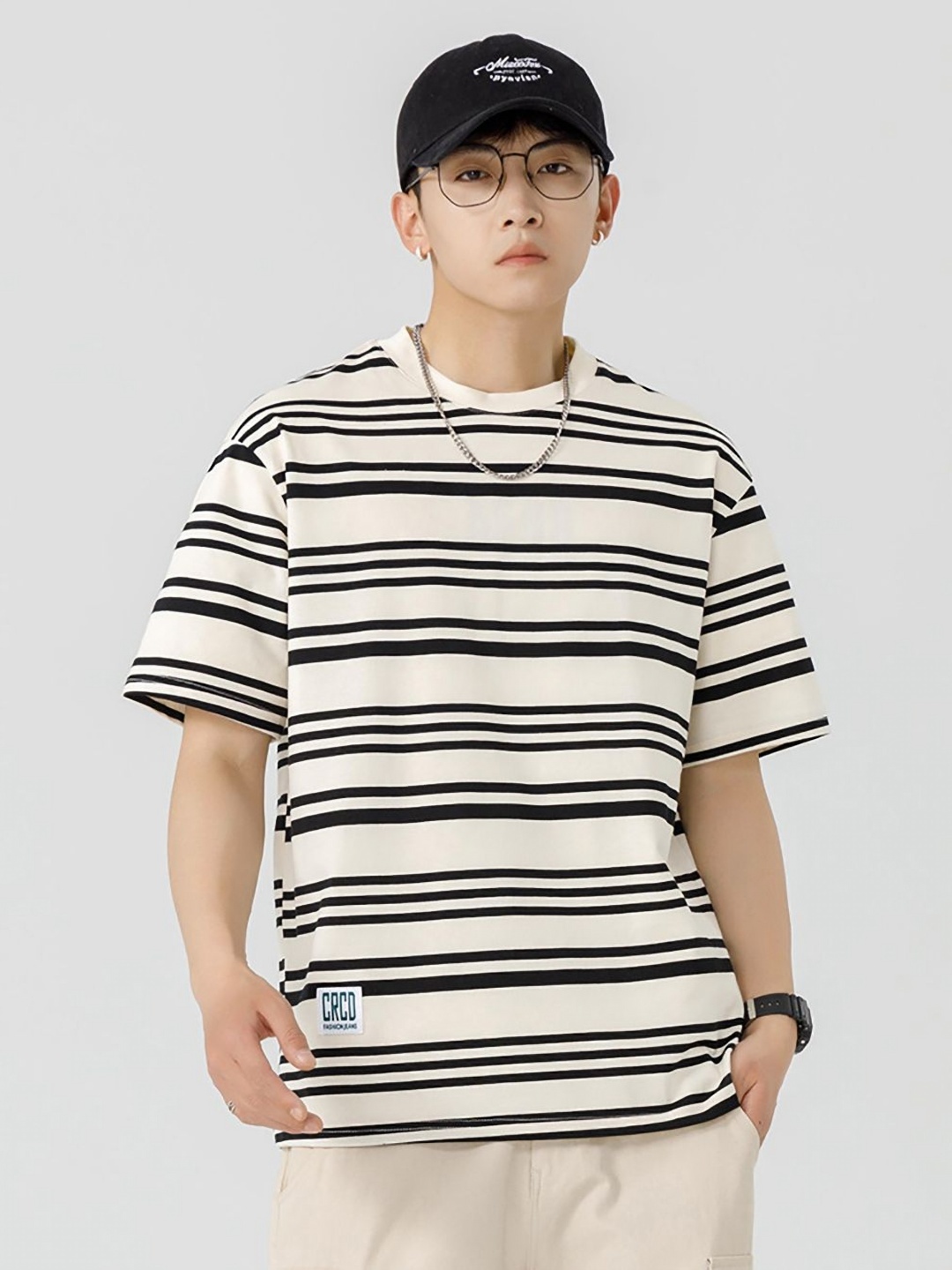 

StyleCast x Revolte Men Raw Edge T-shirt, Yellow