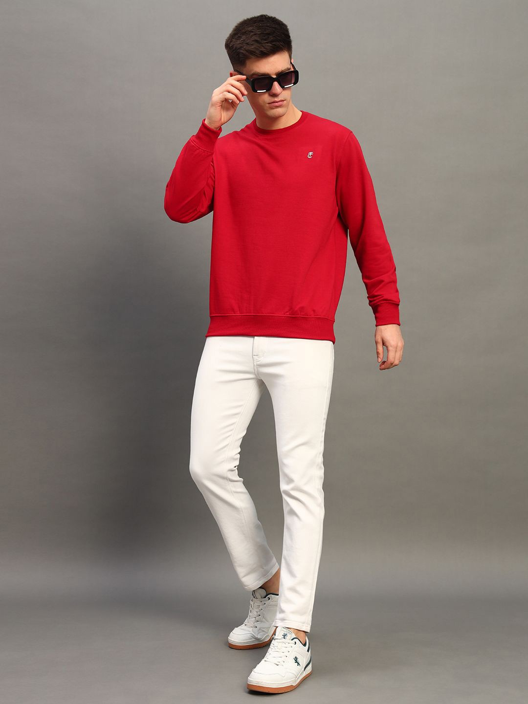 

THE CASUALS Men Sweatshirt, Red