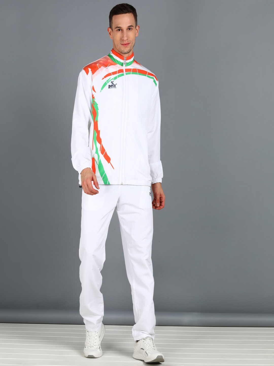 

Pace International Graphic Printed Tracksuit, White