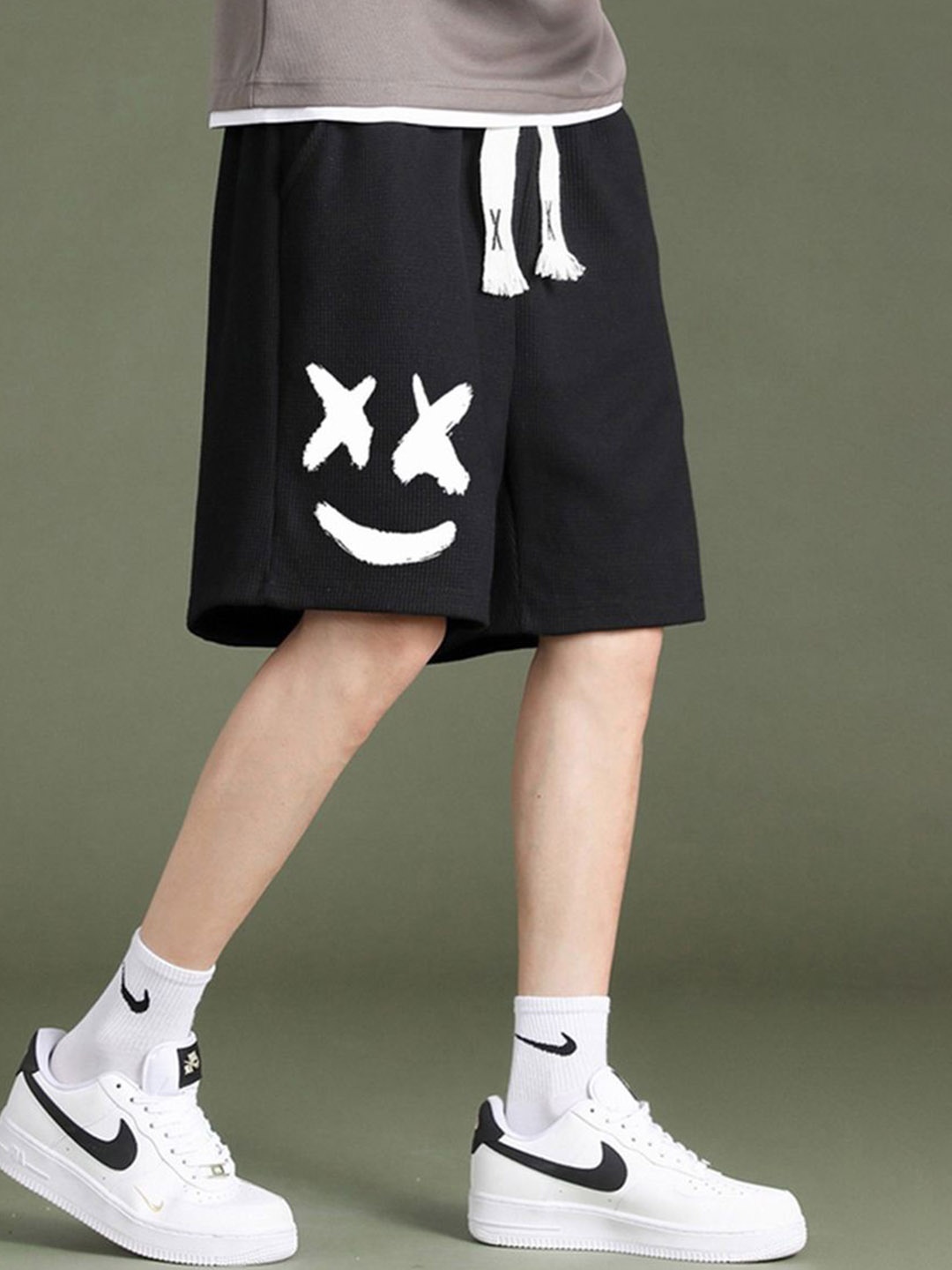 

StyleCast x Revolte Men Printed Shorts, Black