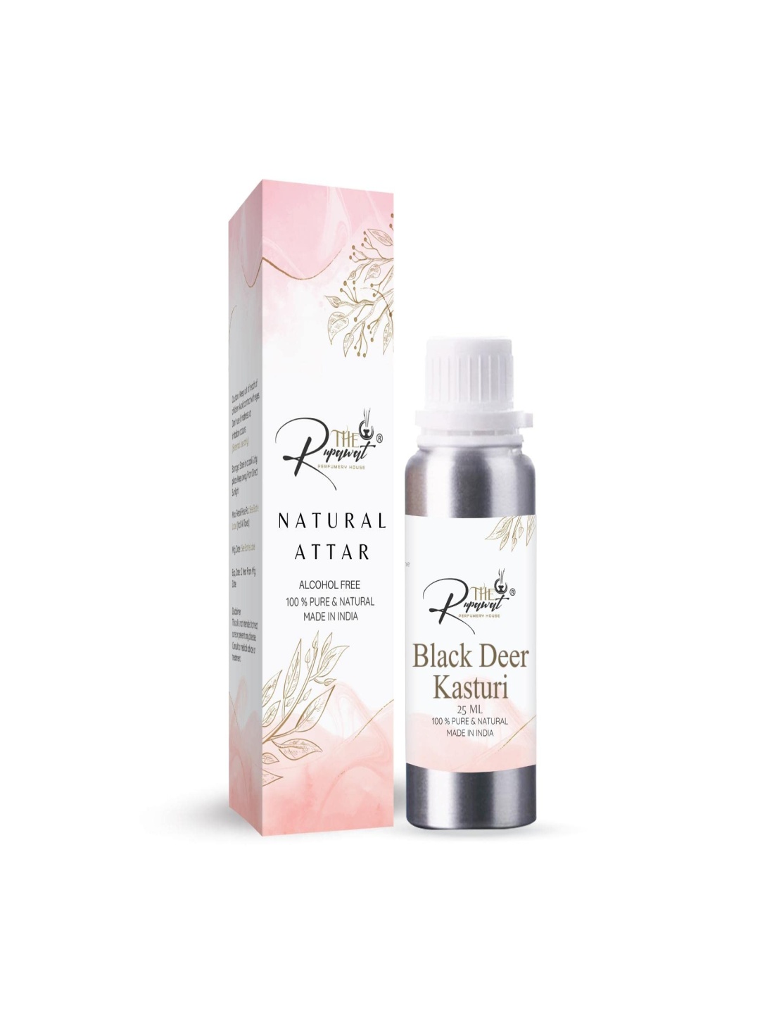 

THE RUPAWAT Perfumery House Black Deer Kasturi Natural & Alcohol Free Attar - 25 ml, Transparent