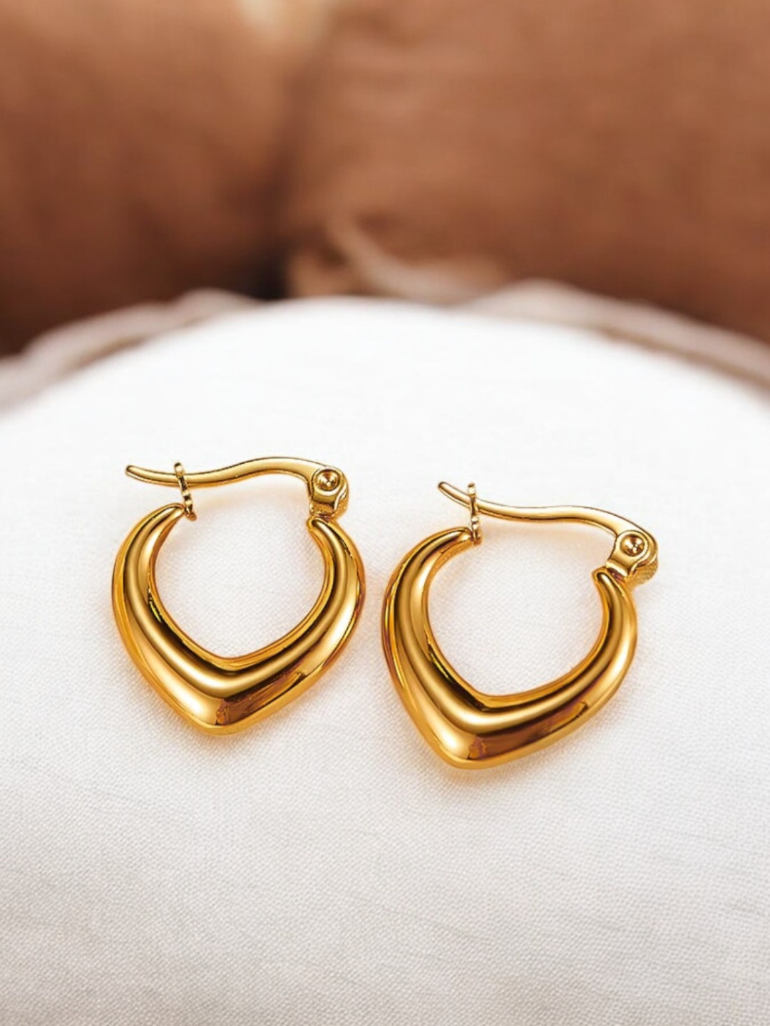 

NAKABH Geometric Hoop Earrings, Gold