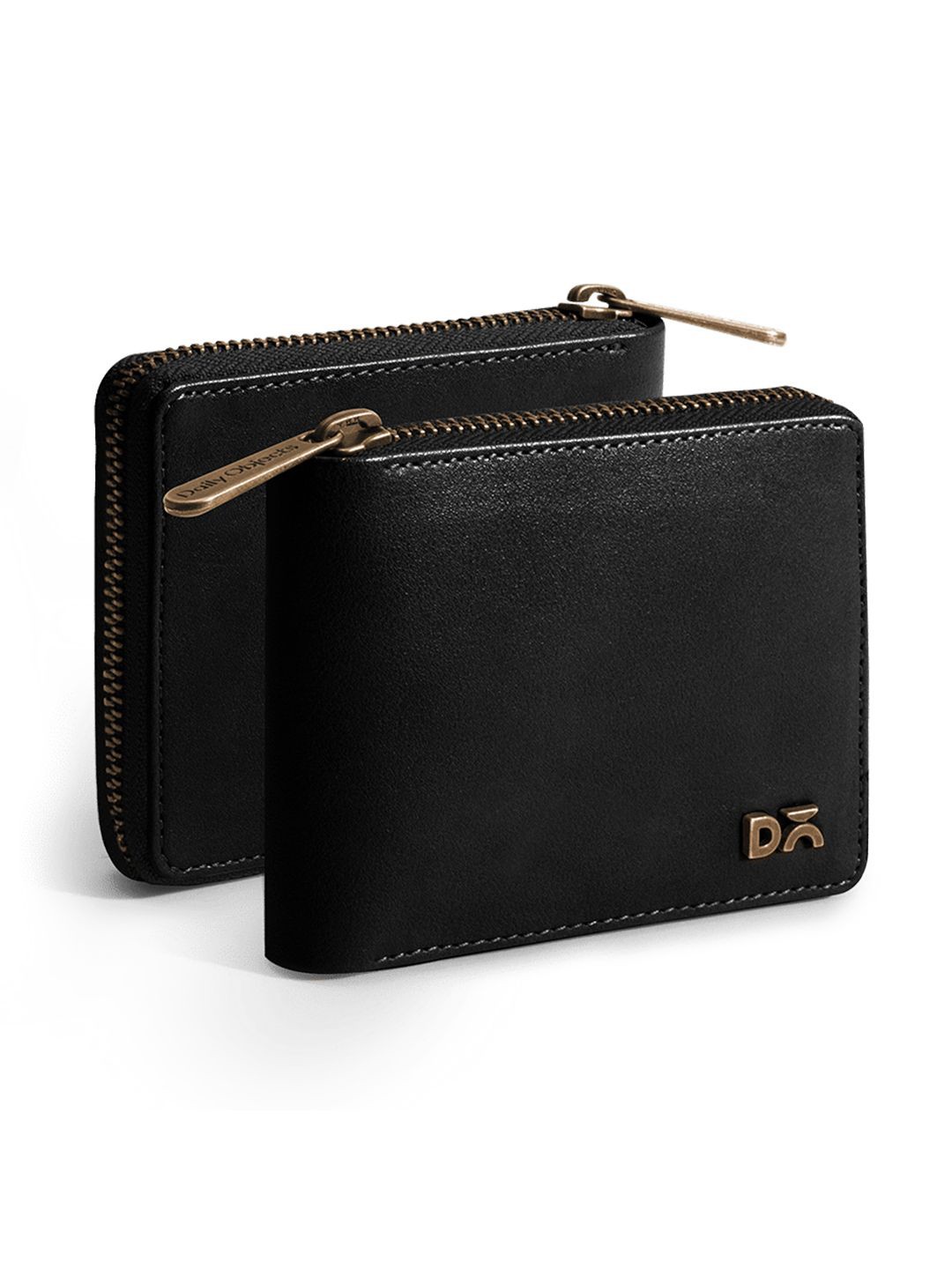 

DailyObjects Unisex Zip Around Wallet, Black