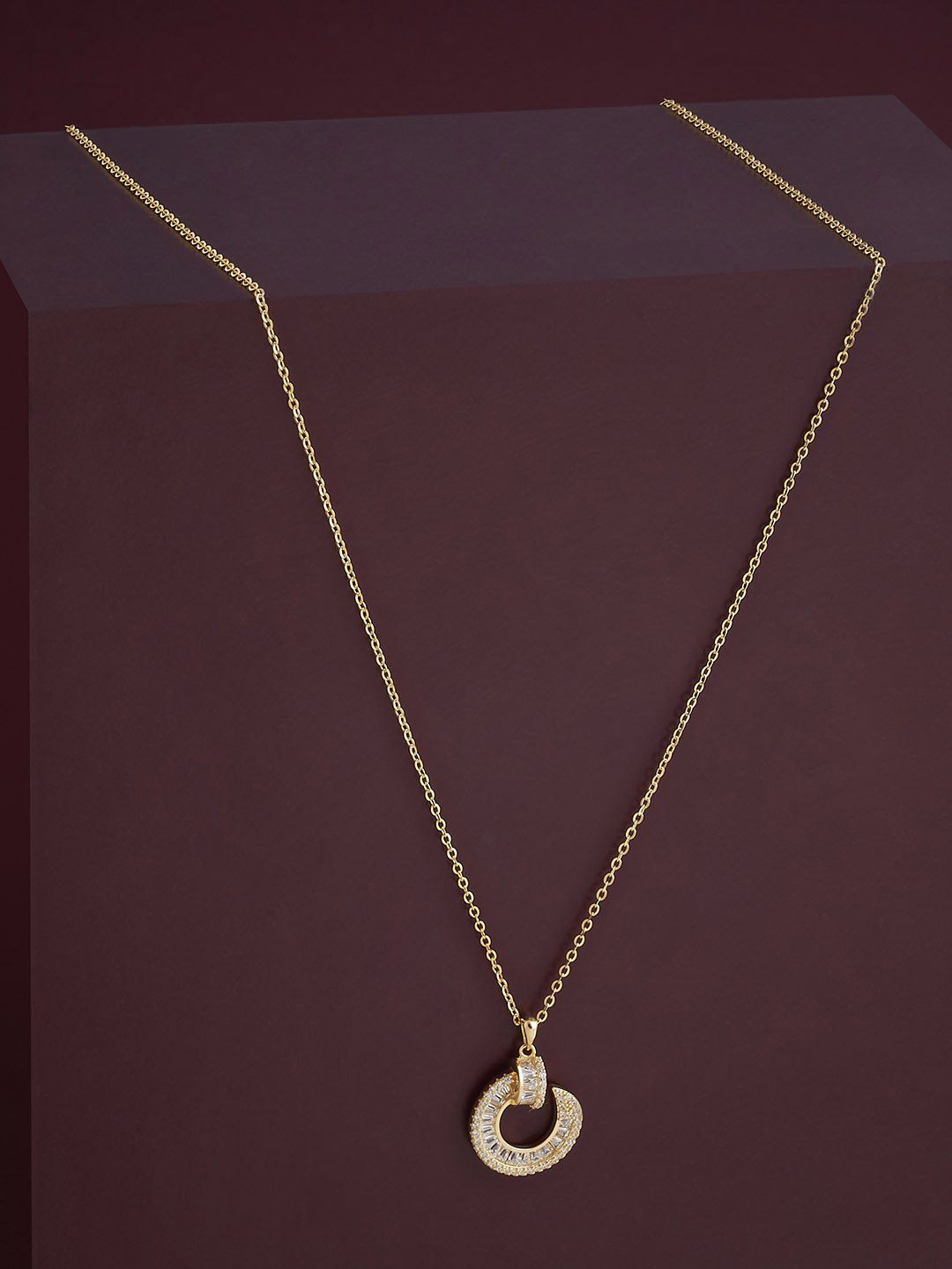 

Kushal's Fashion Jewellery 92.5 Silver White Gold-Plated Contemporary Pendants
