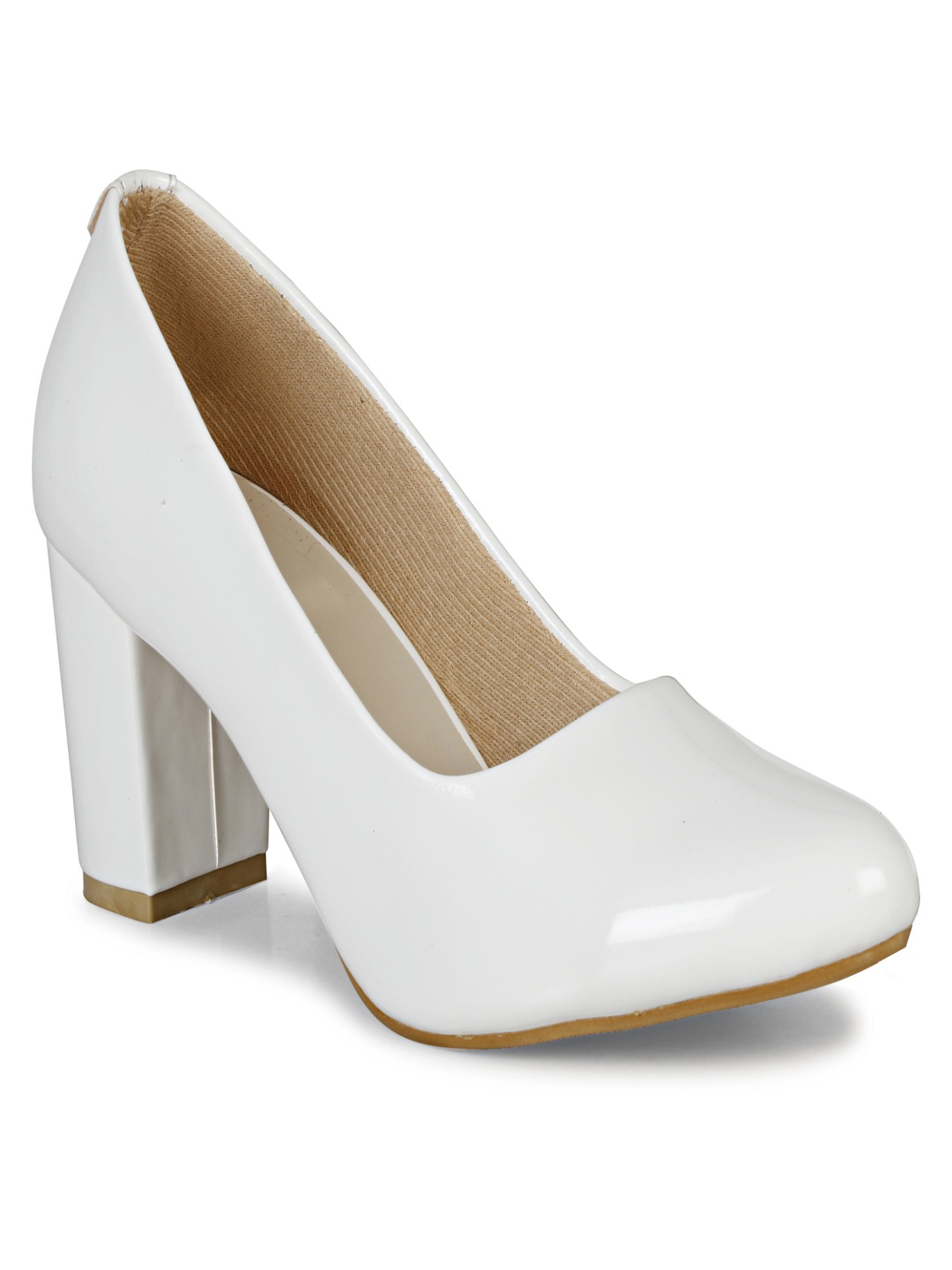 

Commander Shoes Block Pumps, White