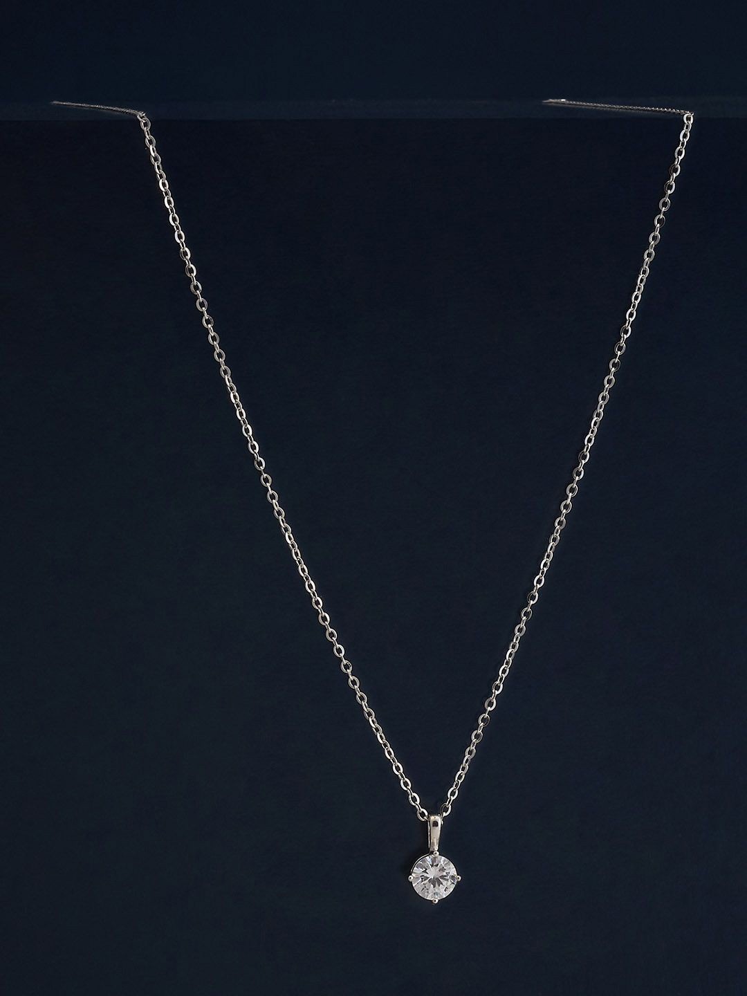 

Kushal's Fashion Jewellery Rhodium-Plated Contemporary Pendants, Silver