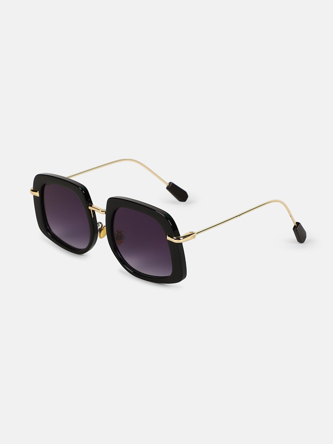 

HAUTE SAUCE by Campus Sutra Women's The Whimsical Oversized Sunglass AW25_HSSG2740, Black