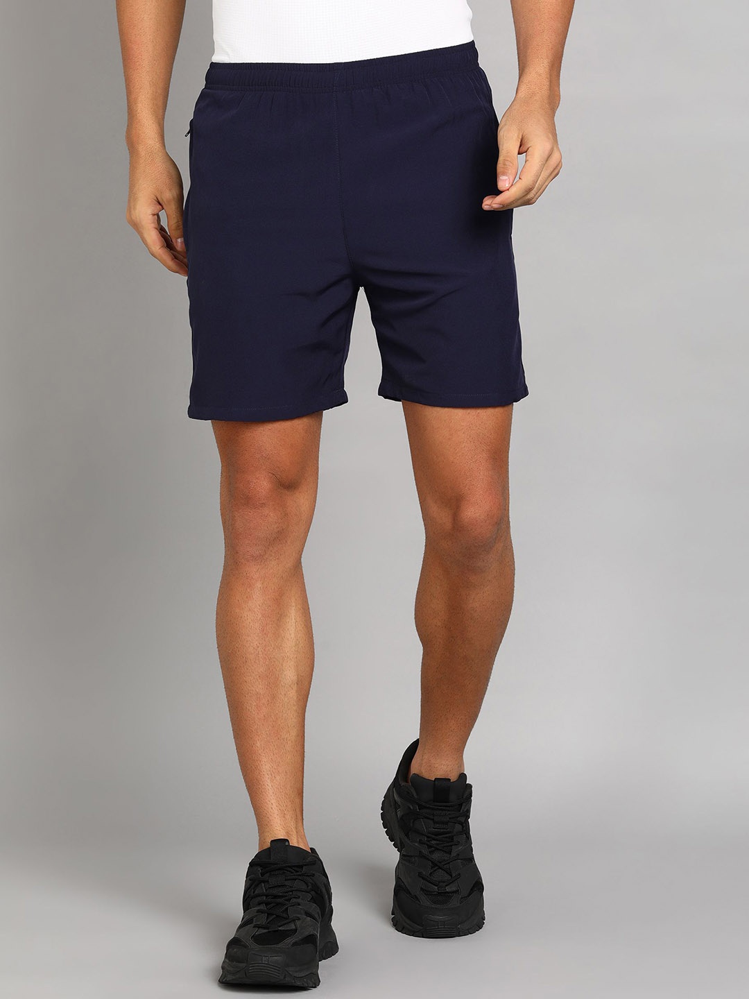 

Moda Rapido Men Slim Fit Sports Shorts, Navy blue