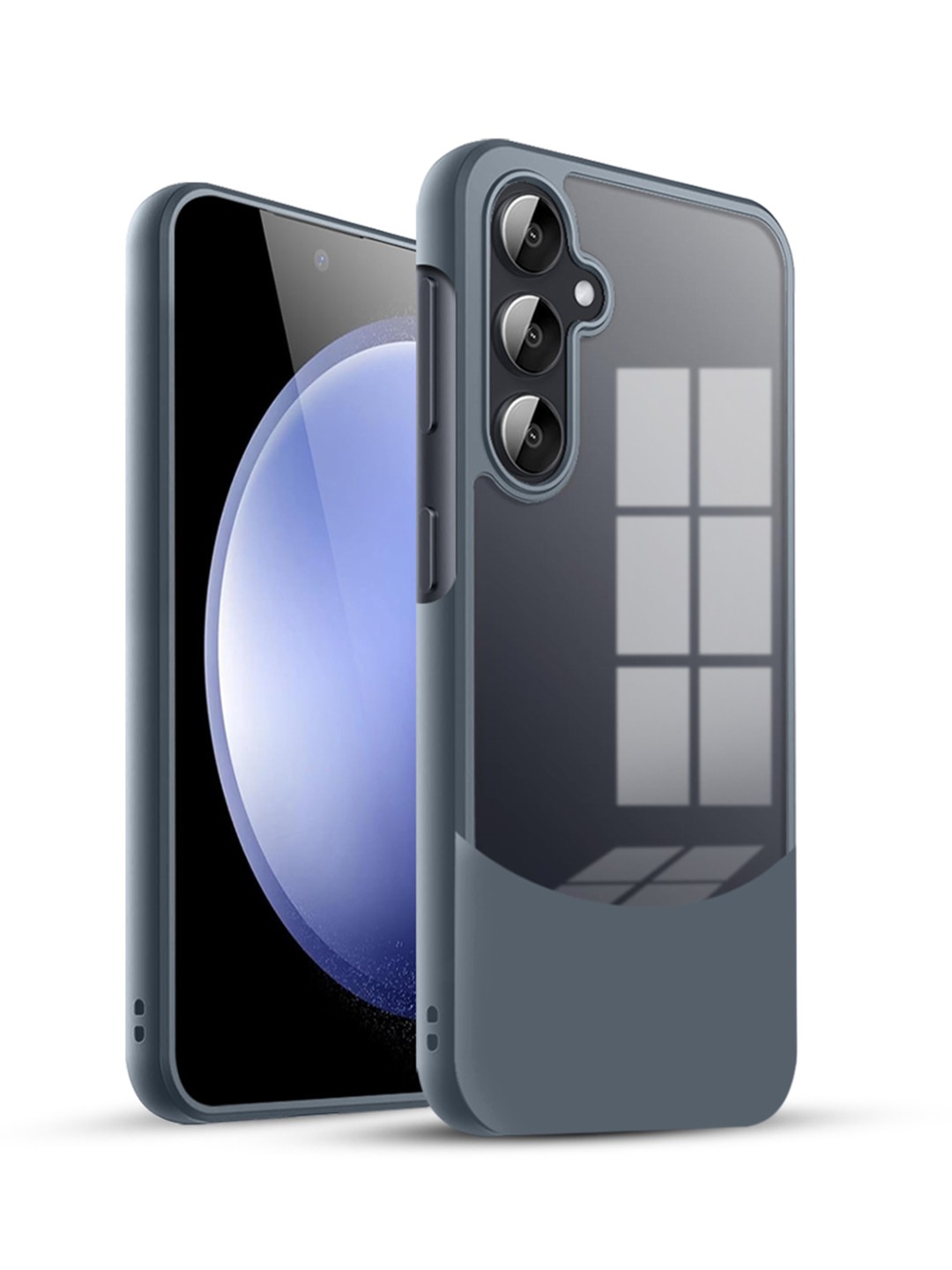 

Karwan Samsung Galaxy S23 Ultra Hybrid Shockproof Back Case, Grey