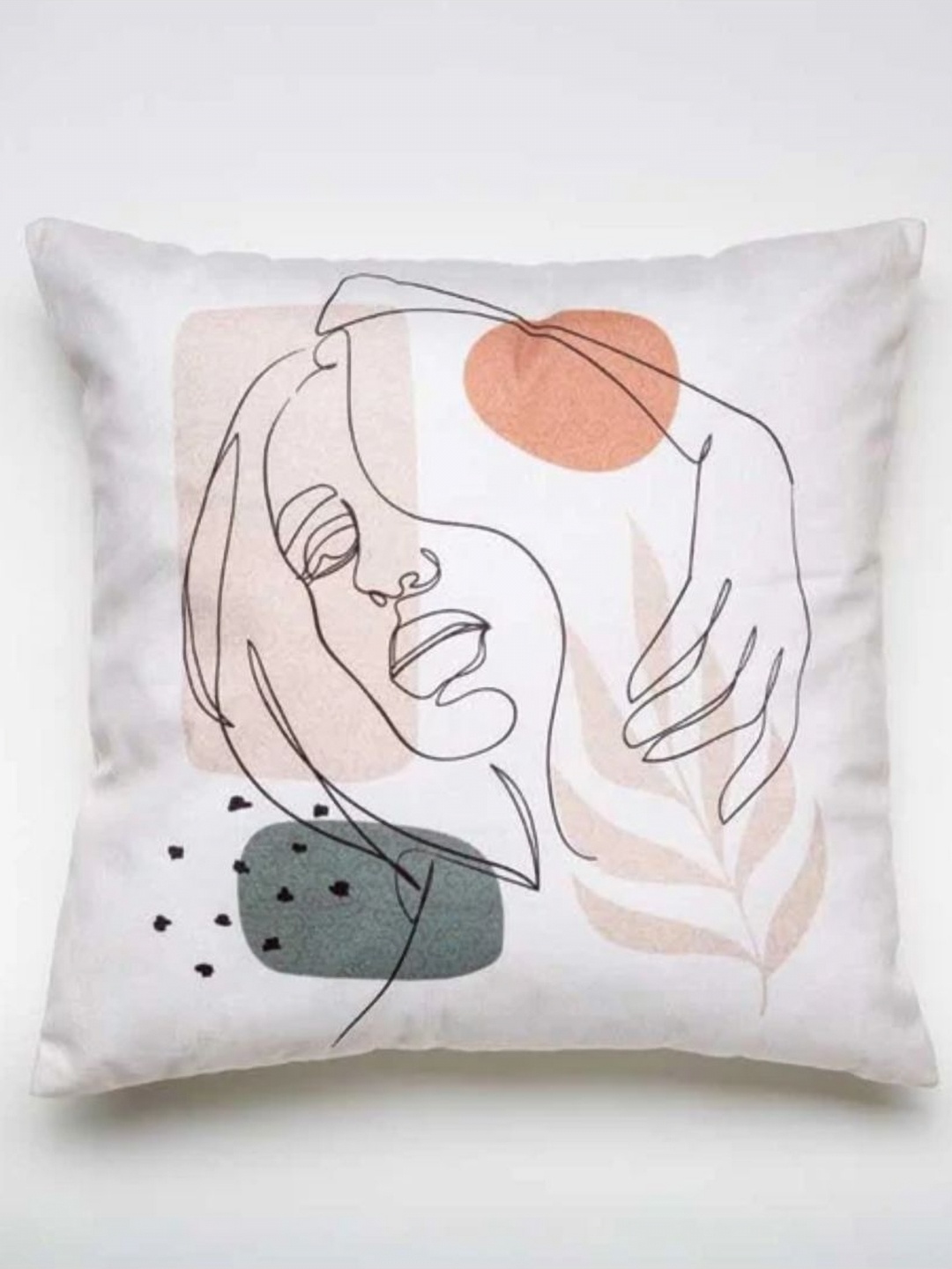 

Aura White & Grey Abstract Printed Square Shaped Cushion Covers