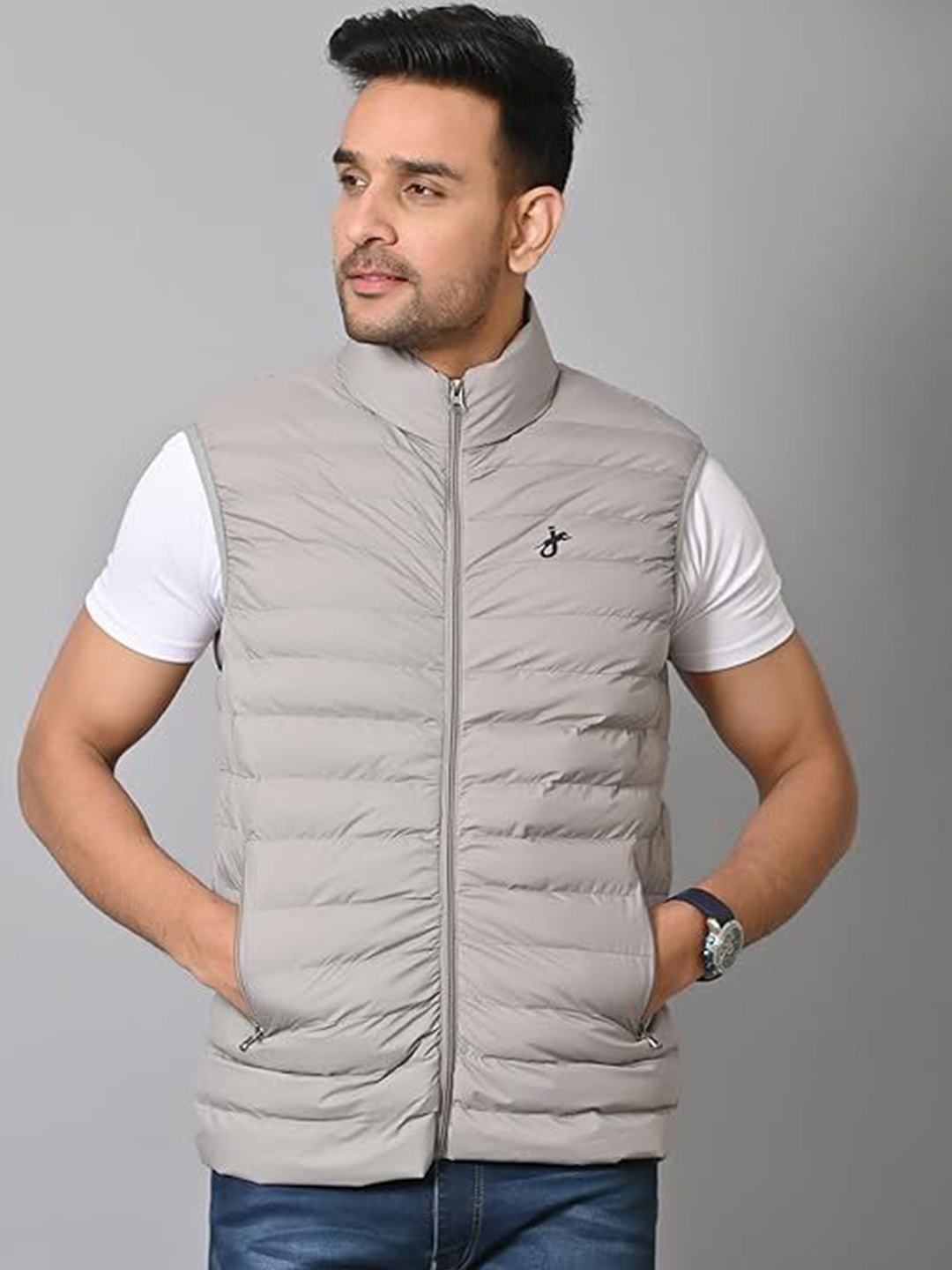 

JAGURO Men Lightweight Bomber Jacket, Grey